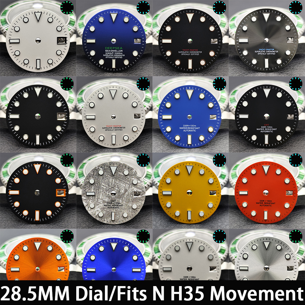 Accessories With Watch - 28.5MM Single/No Calendar Dial Blue Green