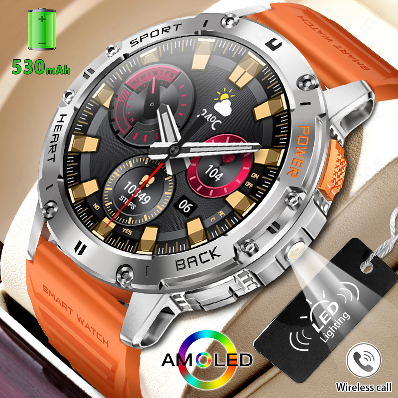 Smartwatch Face - LIGE 1.43 Inch AMOLED Screen Bluetooth
