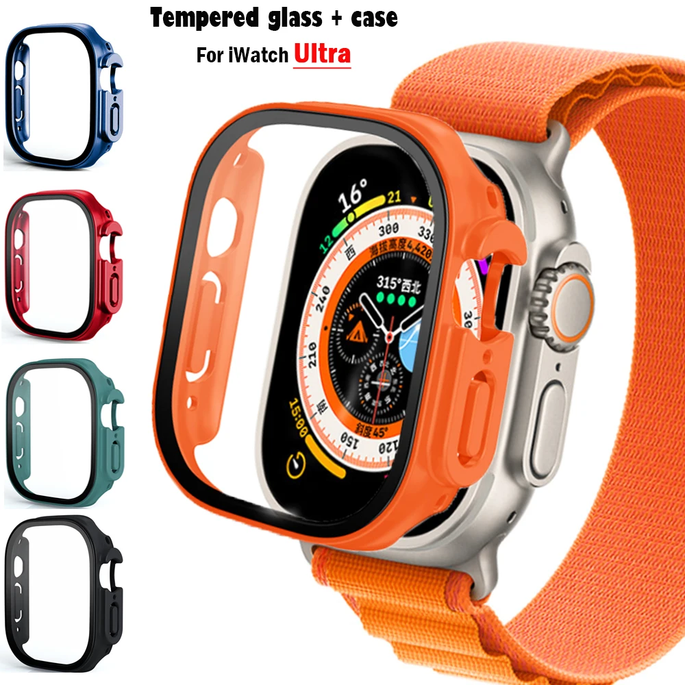 Smartwatch Band Accessories - Glass+case For Apple Watch Ultra 49mm