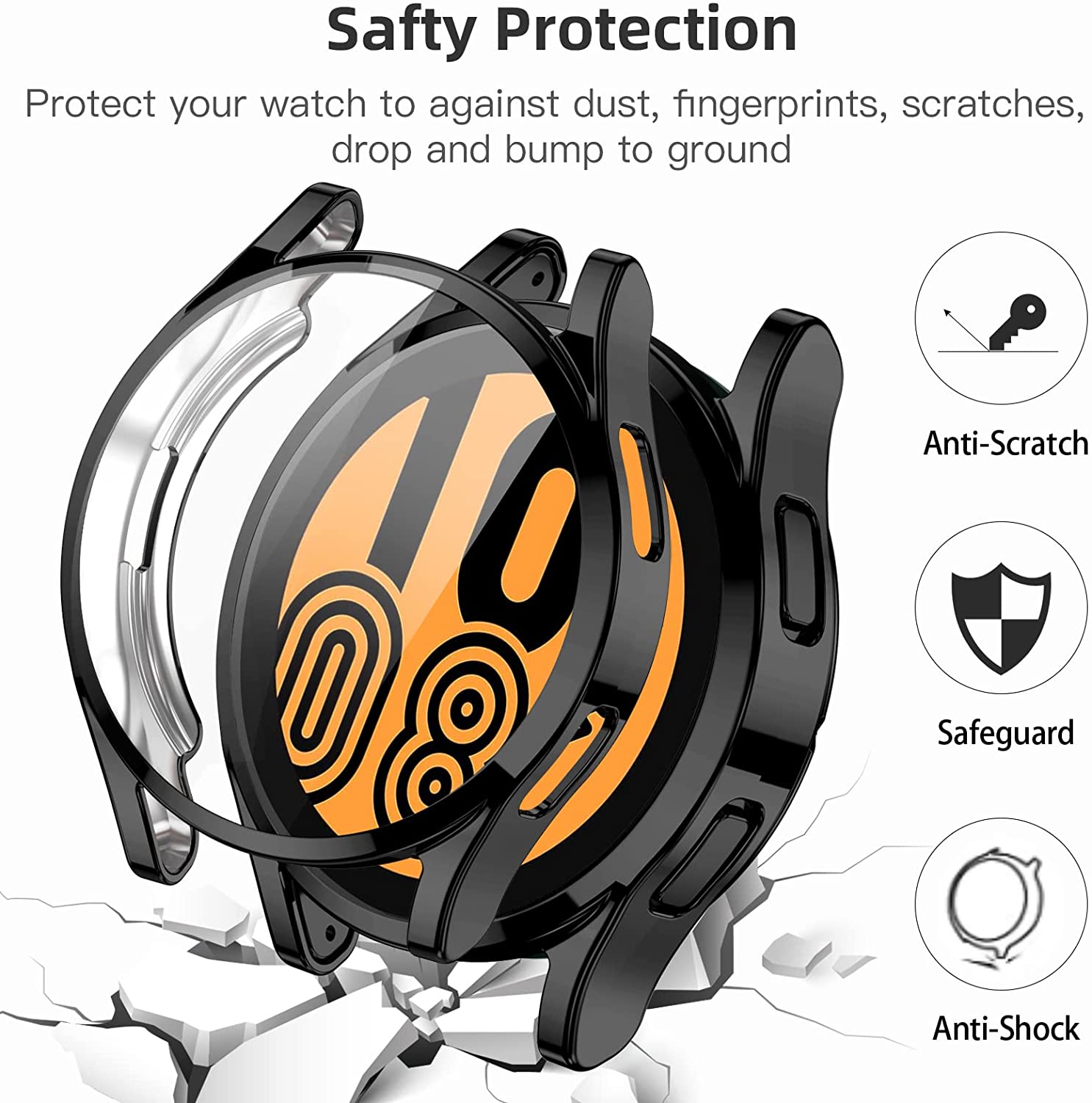 Case for samsung Galaxy watch  - مراجعة Garmin Smartwatch Accessories وسعره