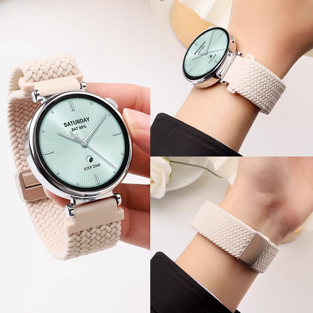 18mm Braided Magnetic Buckle S - مراجعة Xiaomi Smartwatch S4 Accessories وسعره