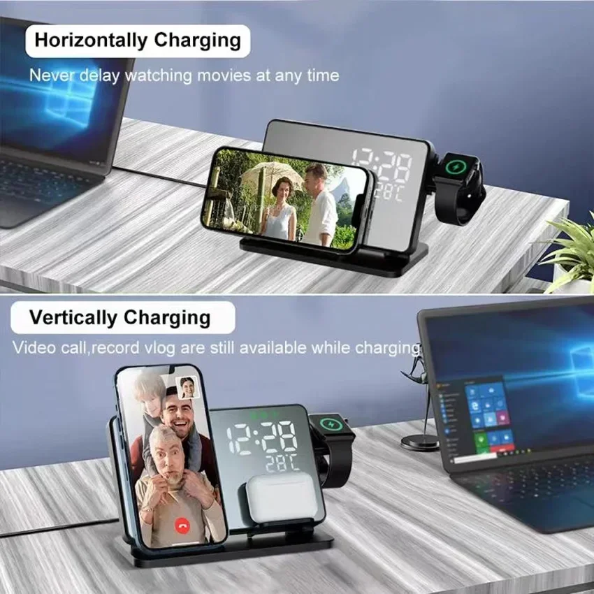 Wireless Charger Alarm Clock S - مراجعة Wireless Charger Watch وسعره