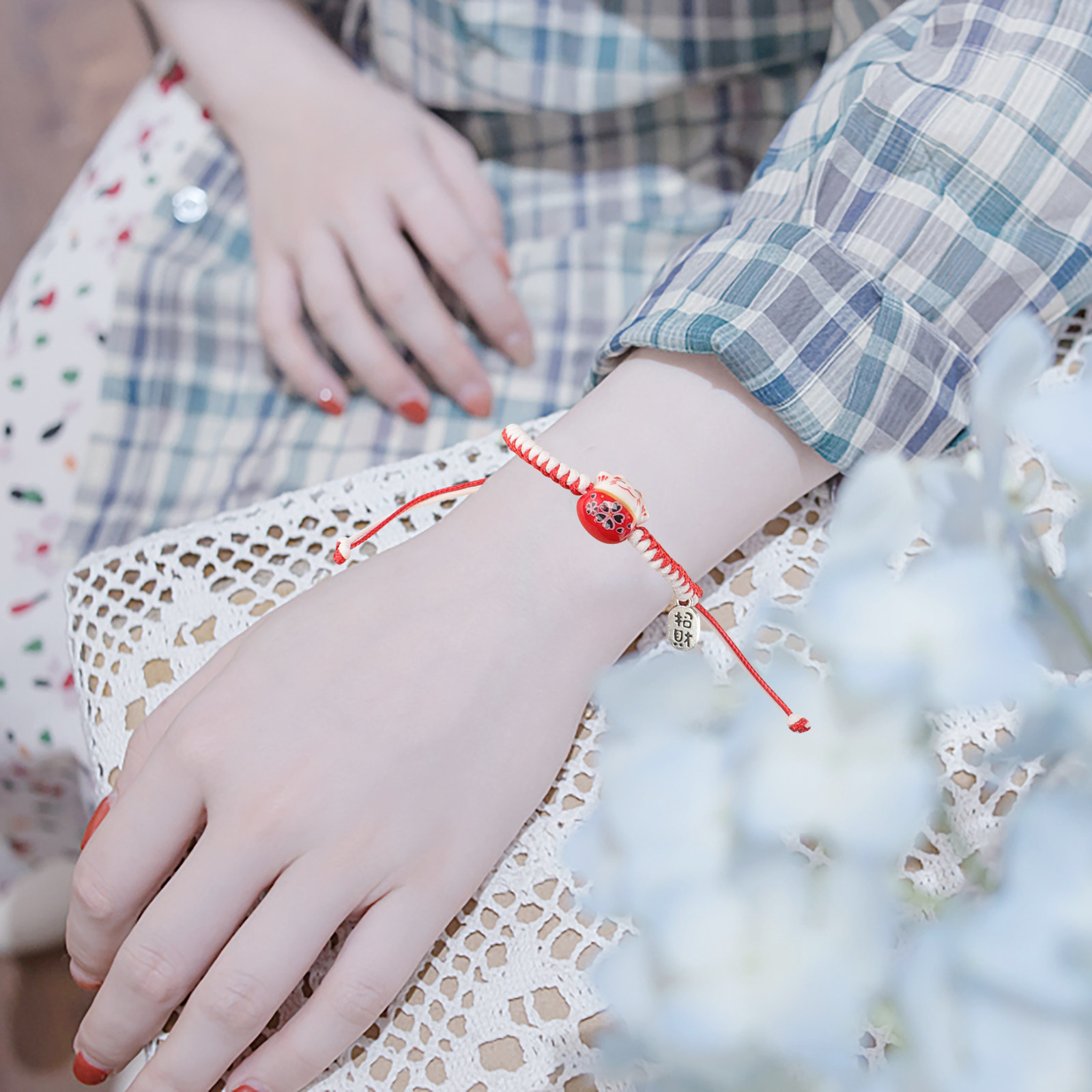 Fortune Cat Bracelet for Women - مراجعة Ceramic Link Bracelet وسعره