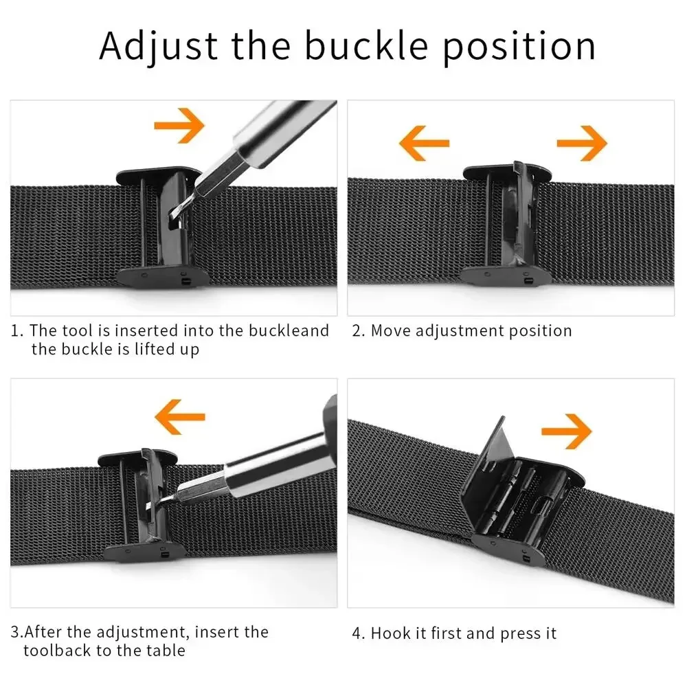 Metal Bands for Huawei Band 6/ - مراجعة Stainless Mesh Band وسعره