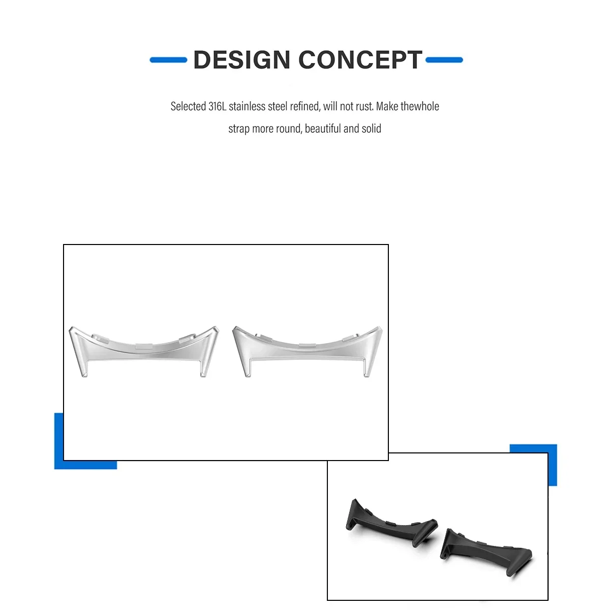 2pcs Watch Strap Connector Ada - مراجعة Smartwatch Watch Accessories وسعره