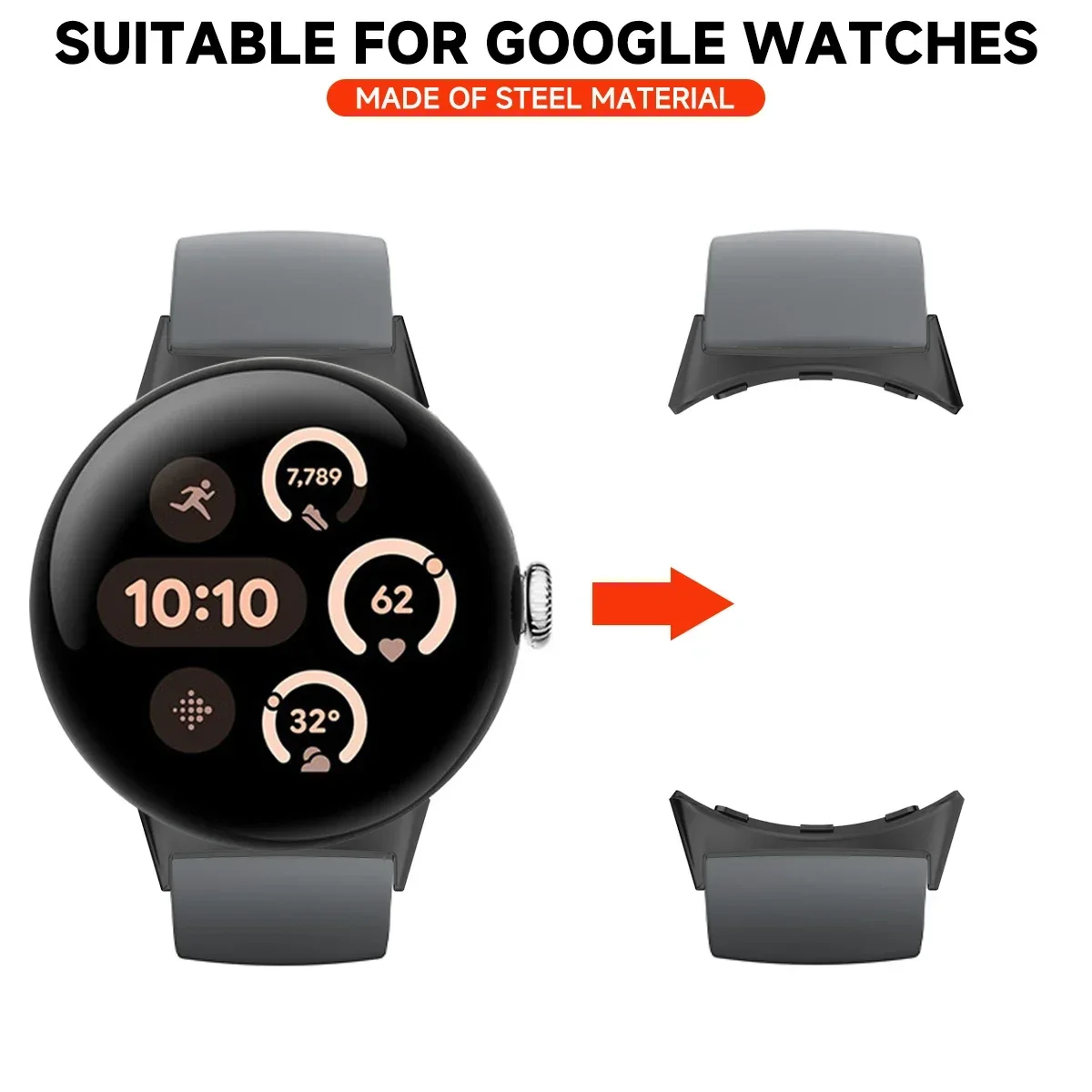 2pcs Watch Strap Connector Ada - مراجعة Smartwatch Watch Accessories وسعره