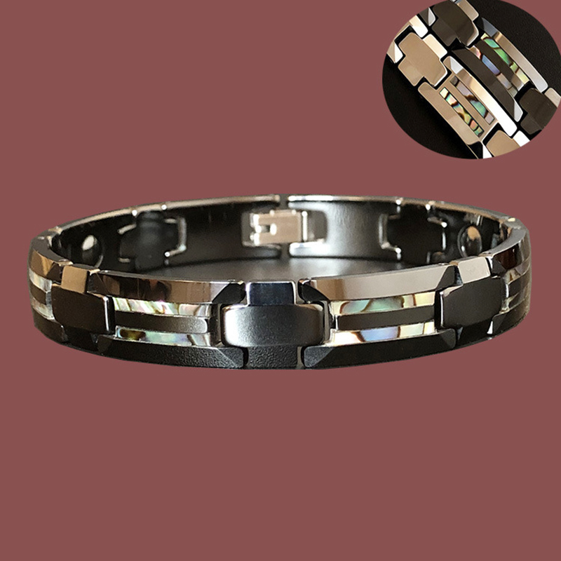 10mm Havey Punk Black Ceramic  - مراجعة Ceramic Link Bracelet وسعره