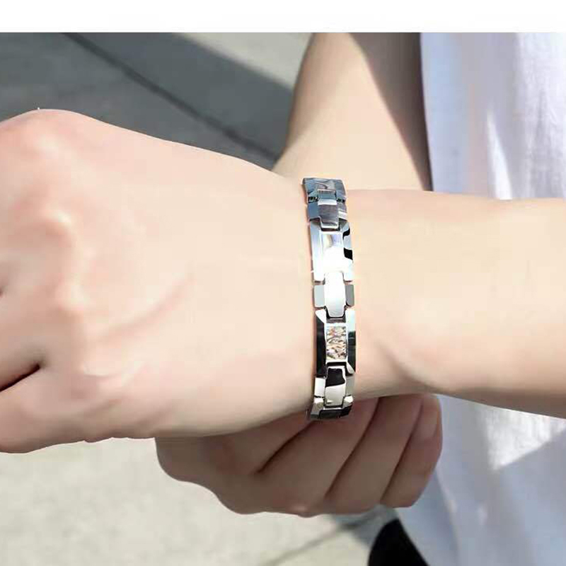 10mm Havey Punk Black Ceramic  - مراجعة Ceramic Link Bracelet وسعره