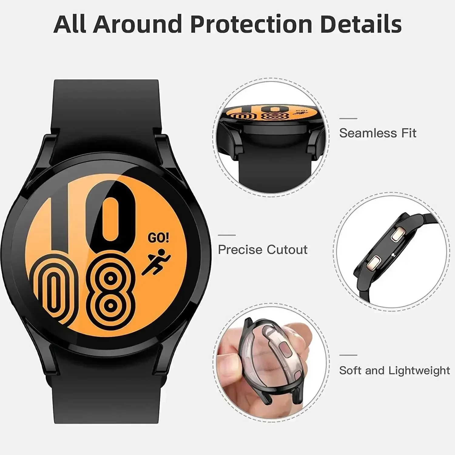 Case for Samsung Galaxy Watch  - مراجعة Accessories For Galaxy Watch 5 وسعره