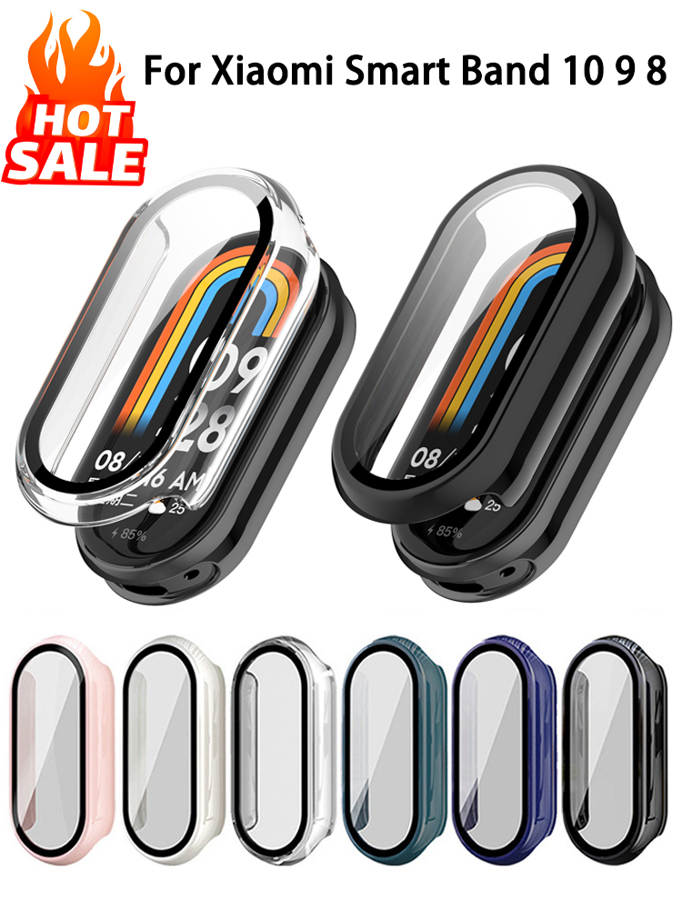 Tempered Glass+PC Case For Xia - مراجعة Smartwatch Band Accessories وسعره
