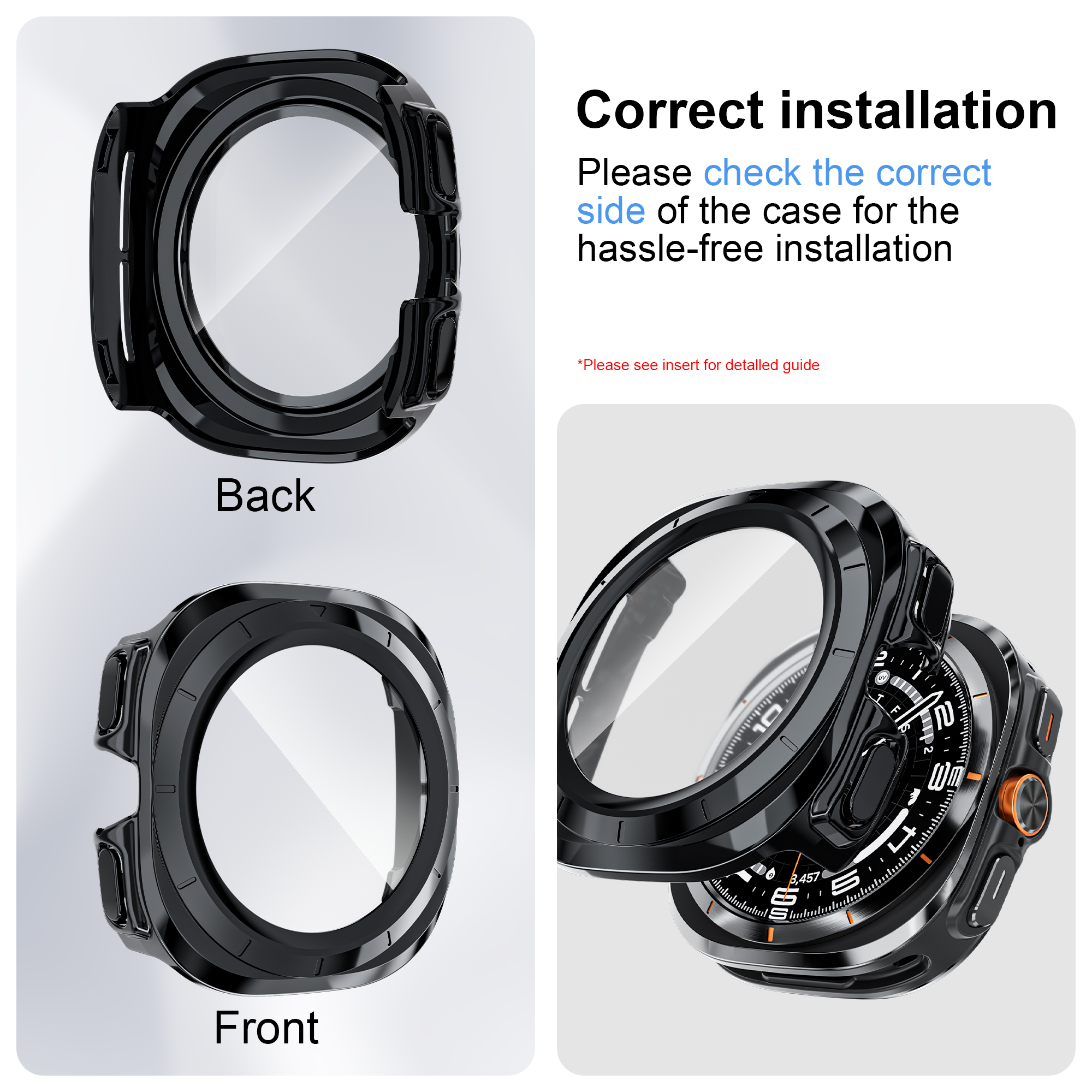 Case for Samsung Galaxy Watch  - مراجعة Smartwatch Band Accessories وسعره