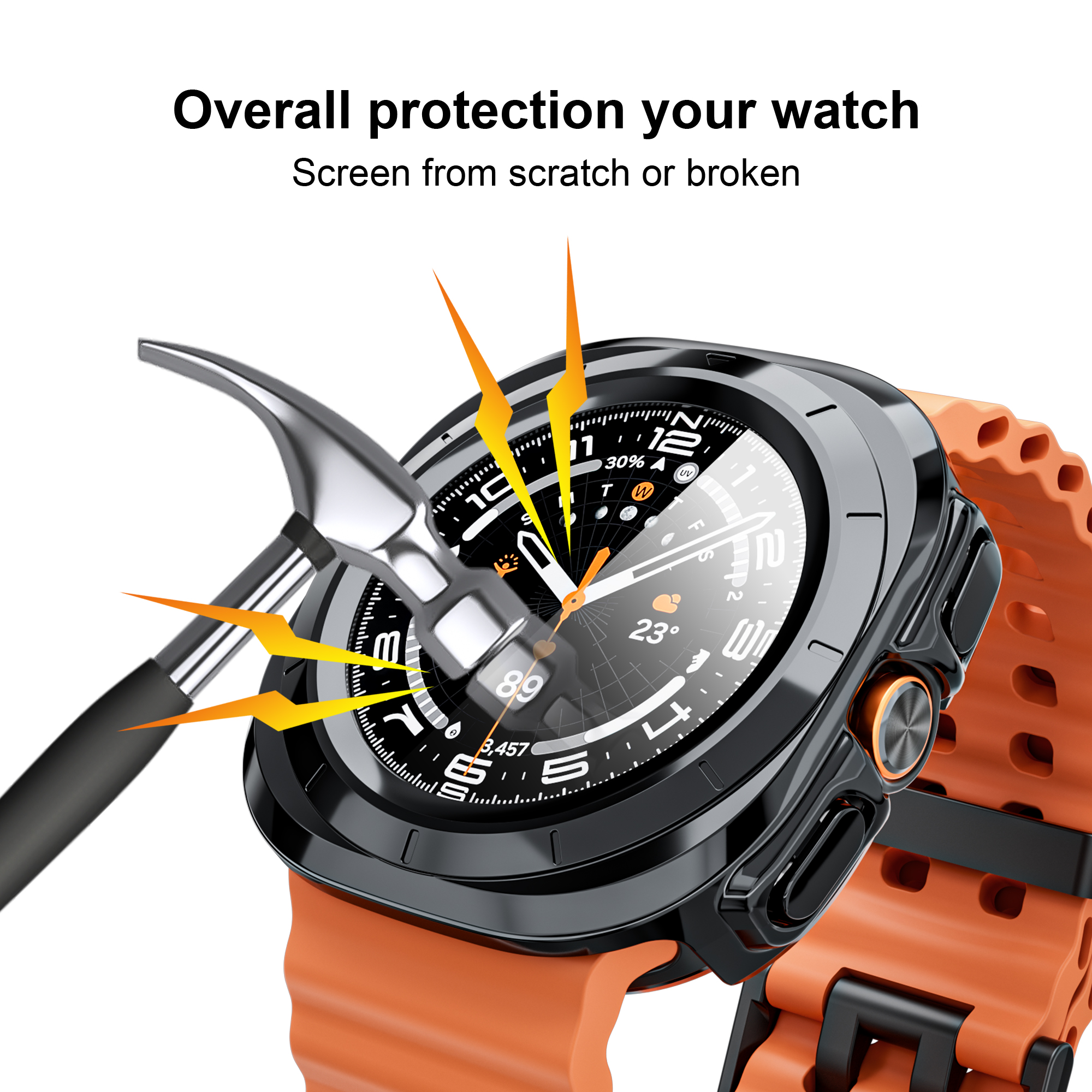 Case for Samsung Galaxy Watch  - مراجعة Smartwatch Band Accessories وسعره