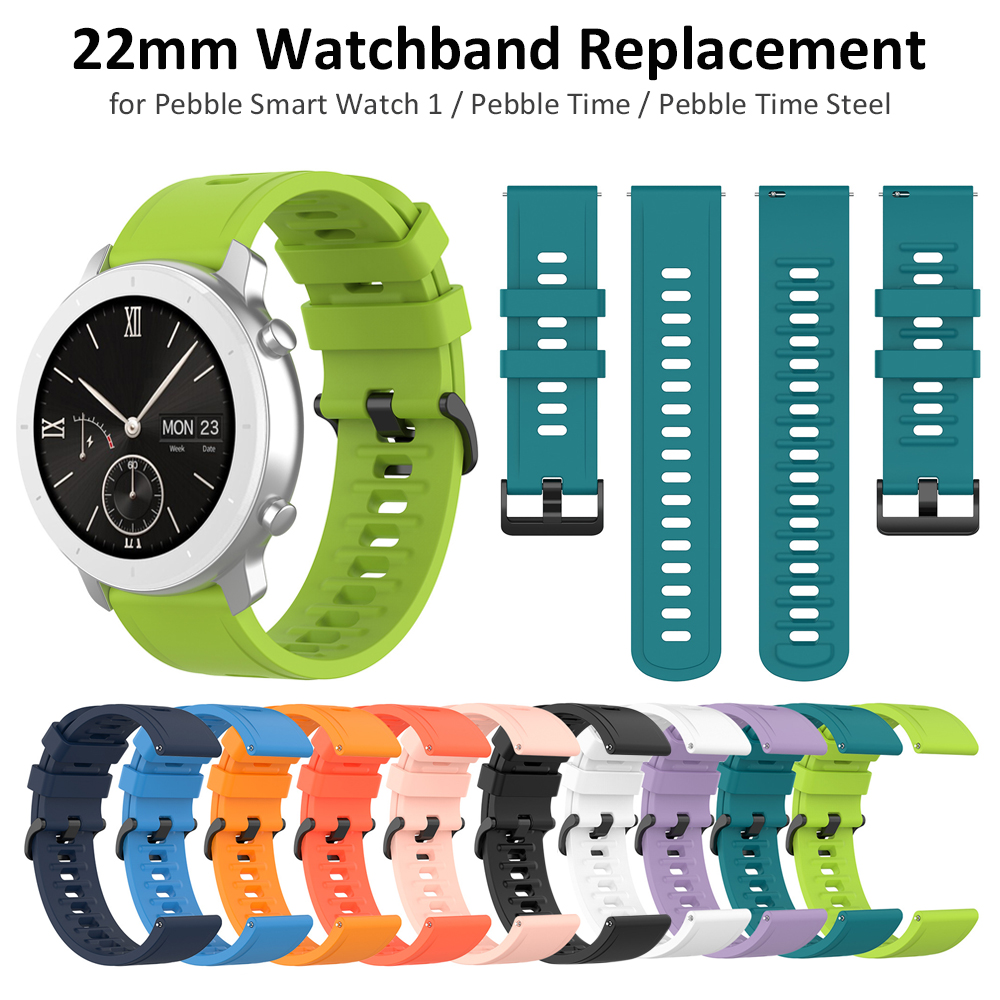 22mm Silicone Watch Band Strap - مراجعة Fossil Smartwatch Accessories وسعره