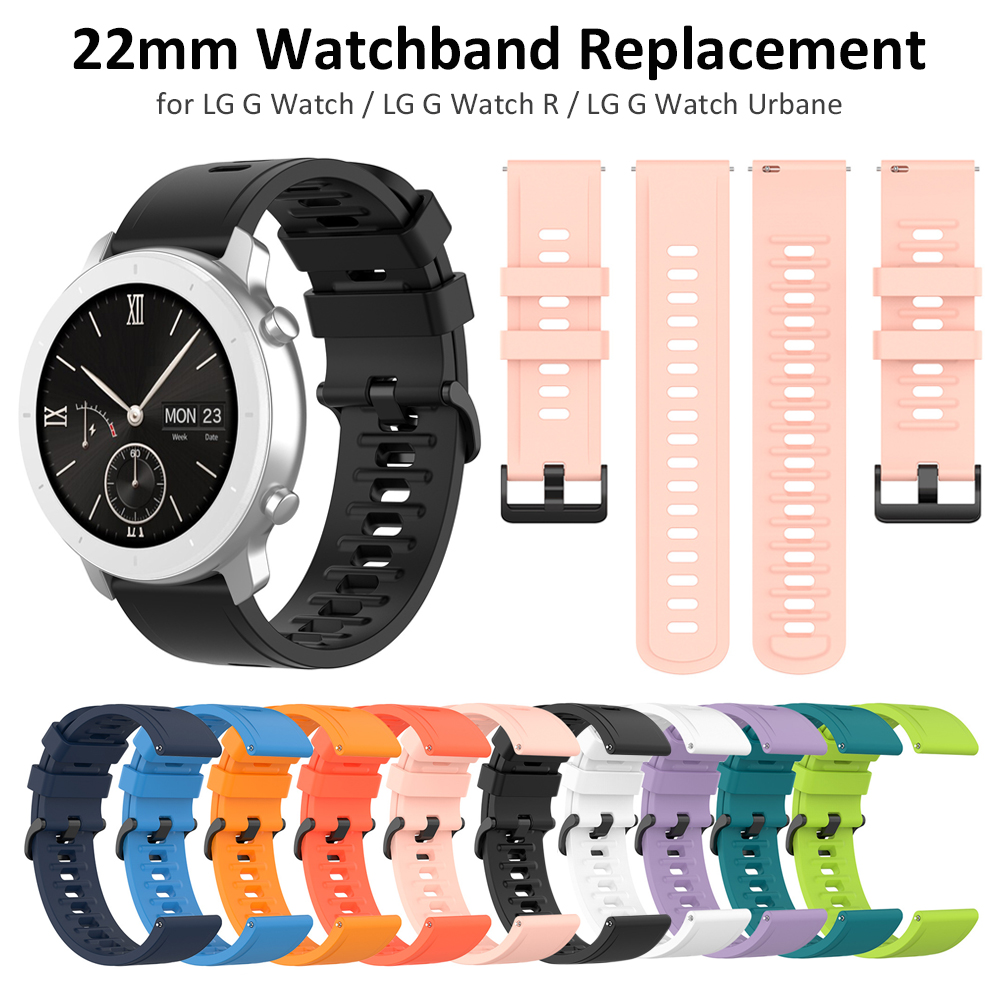 22mm Silicone Watch Band Strap - مراجعة Fossil Smartwatch Accessories وسعره