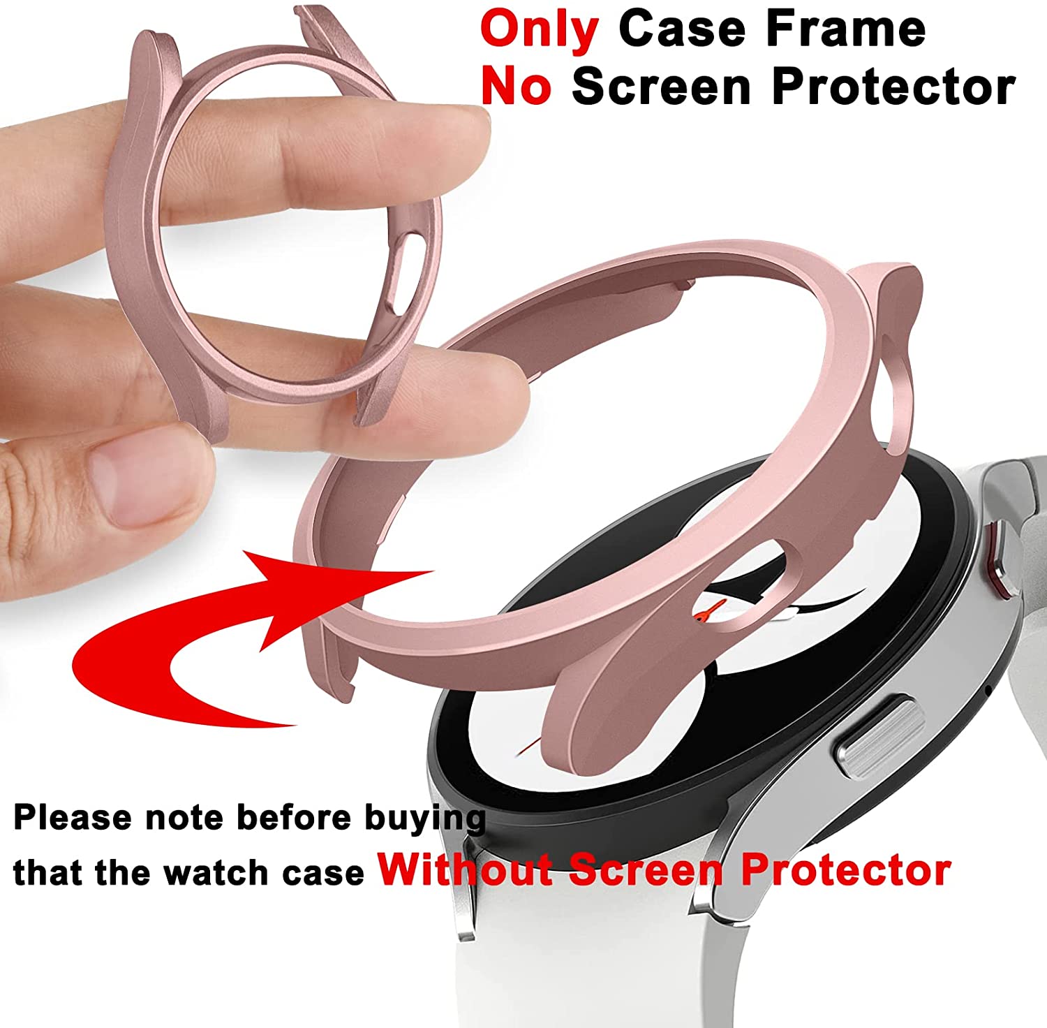 PC Case for Samsung Galaxy wat - مراجعة Smartwatch Band Accessories وسعره