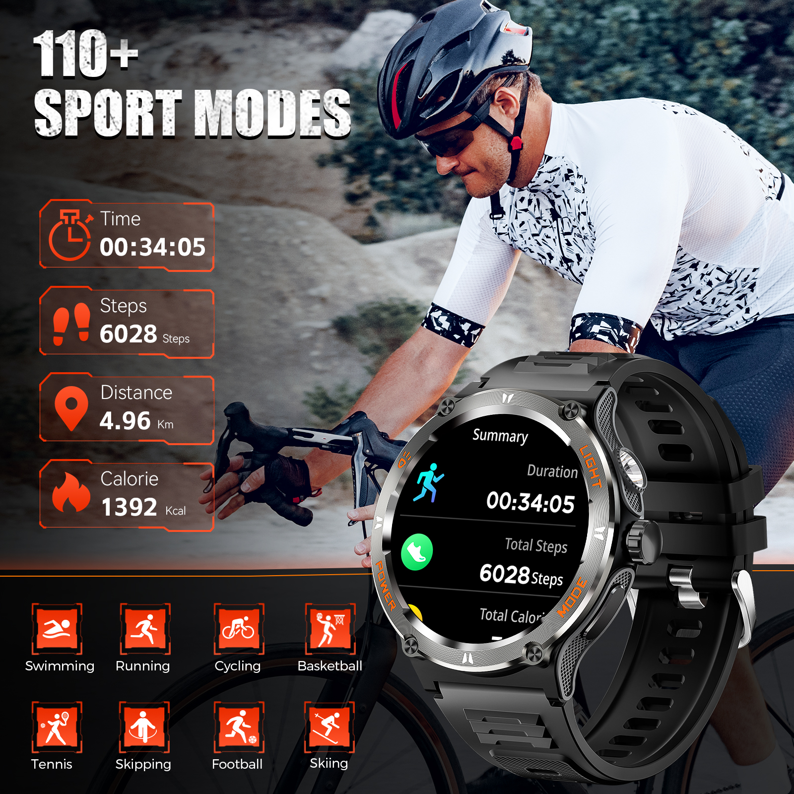 EIGIIS Smart Watch 3ATM Waterp - مراجعة Smartwatch Face وسعره
