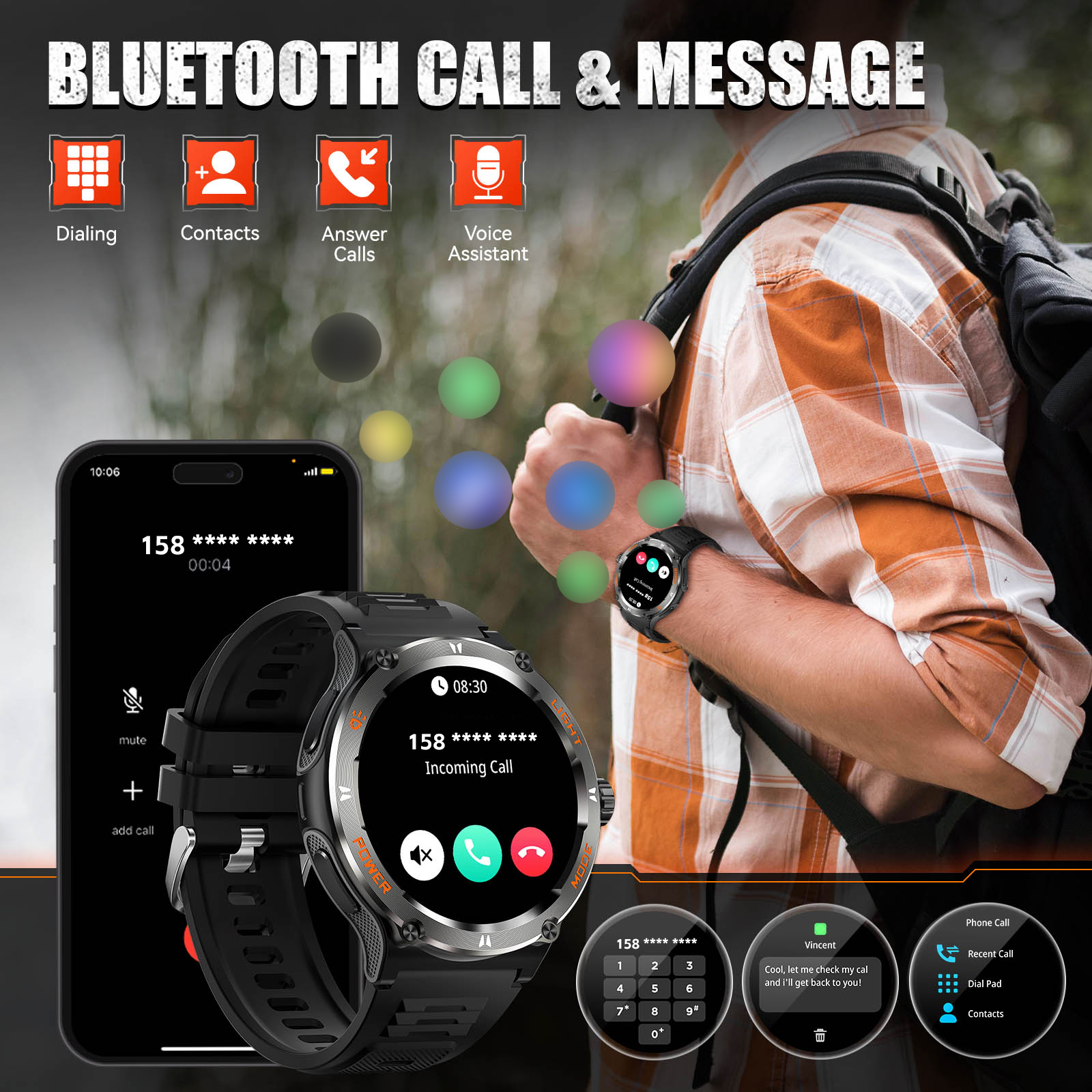 EIGIIS Smart Watch 3ATM Waterp - مراجعة Smartwatch Face وسعره