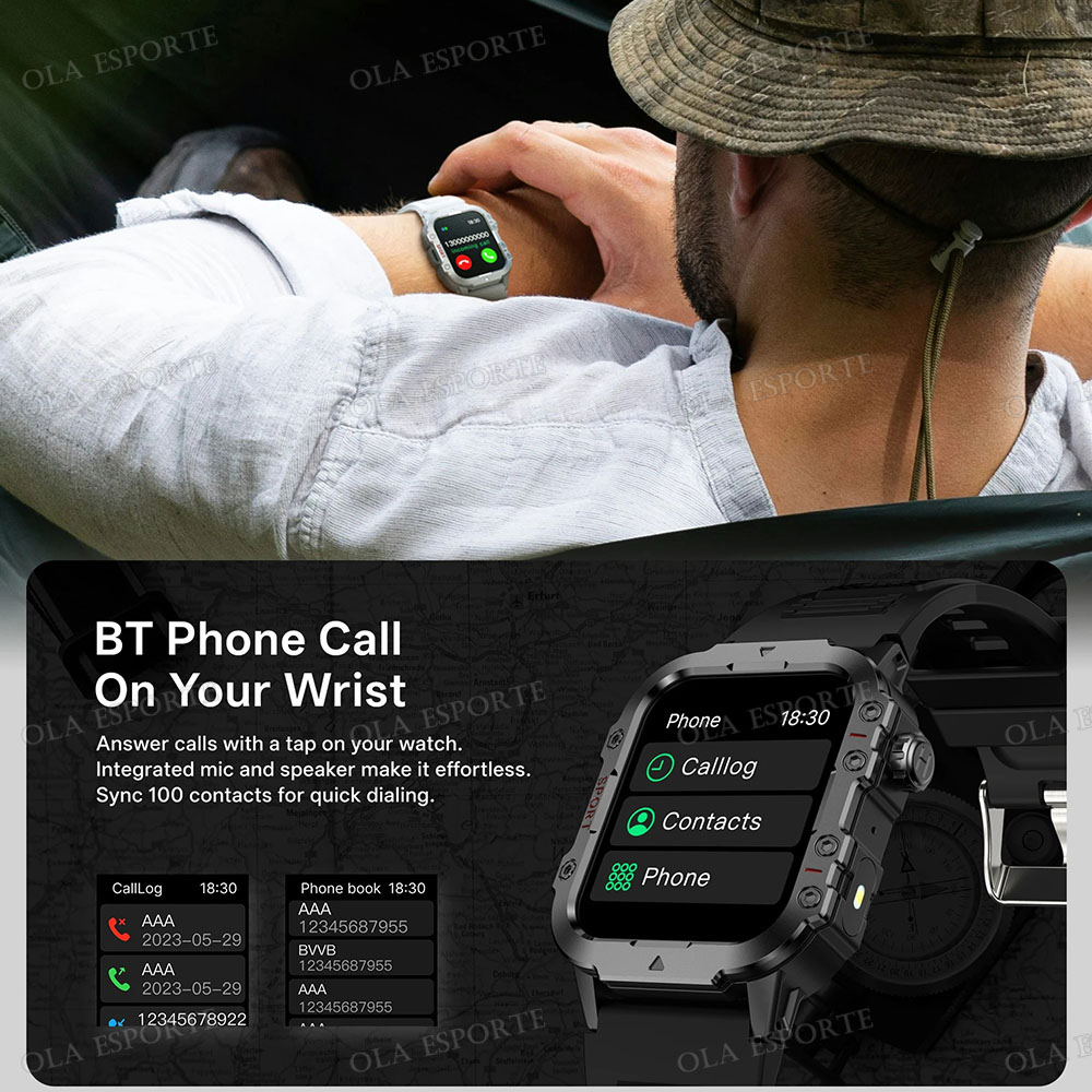 2026 Military Outdoor Smart Wa - مراجعة Smartwatch X12 وسعره