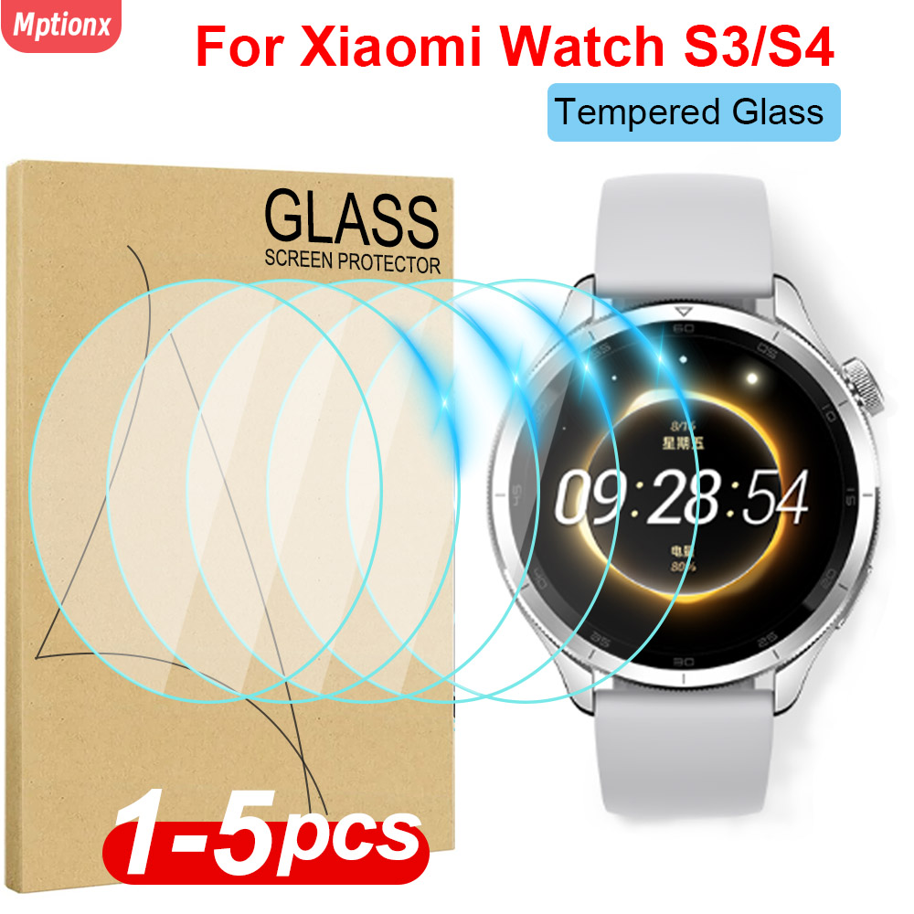 Tempered Glass for Xiaomi Mi W - مراجعة Xiaomi Smartwatch S4 Accessories وسعره