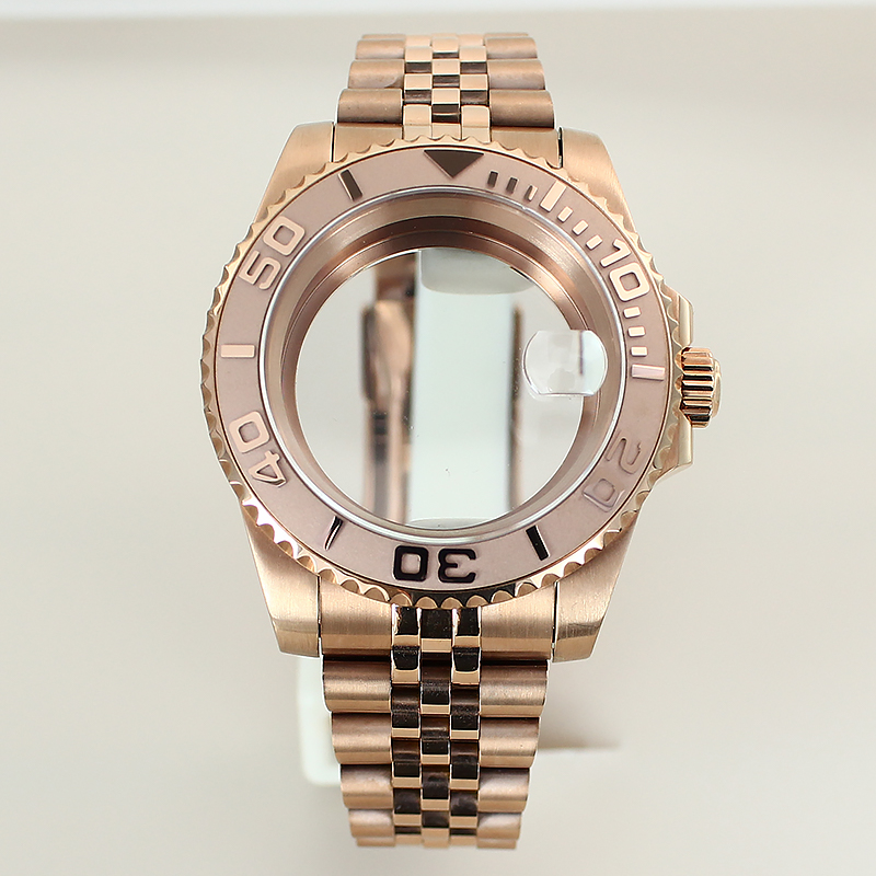 40mm Silvery Rose Gold Watch C - مراجعة Ceramic Link Bracelet وسعره