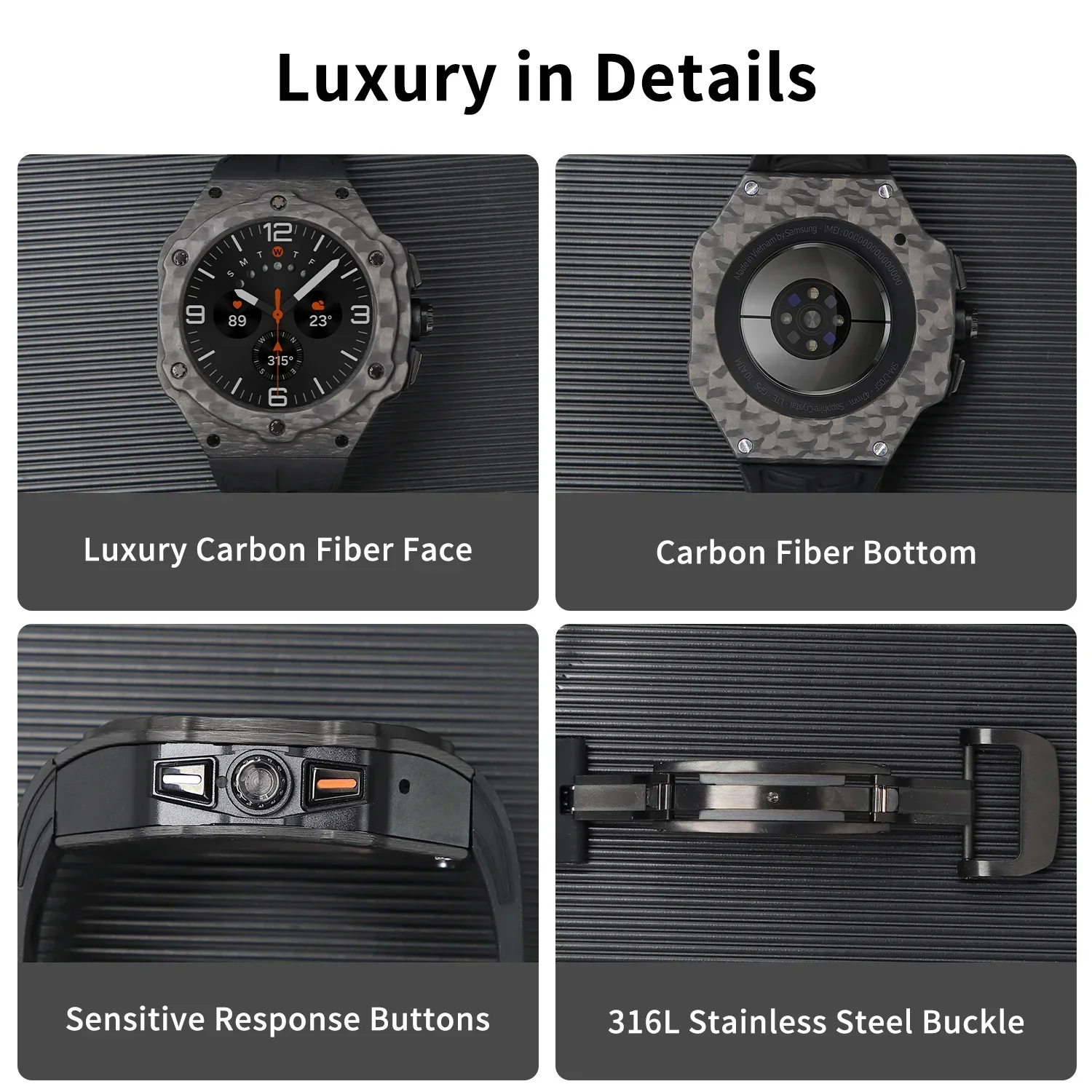 Luxury Modification Kit for Sa - مراجعة Samsung Smartwatch Ultra Accessories وسعره