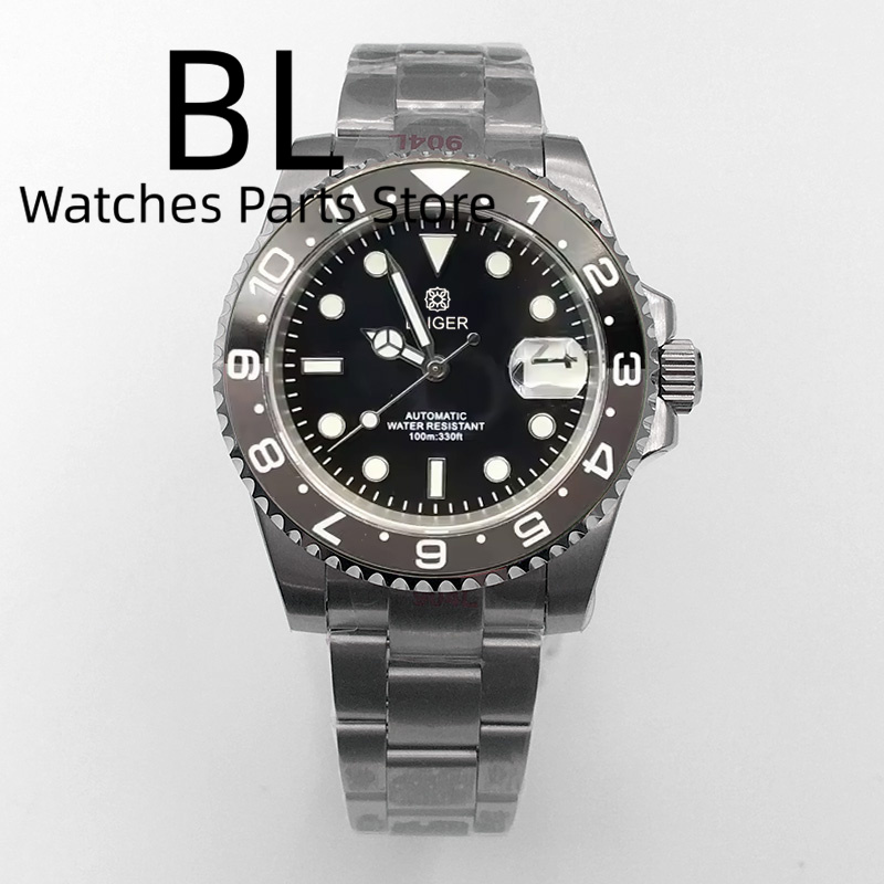 BLIGER 40mm Men's Watch NH35 A - مراجعة Ceramic Link Bracelet وسعره