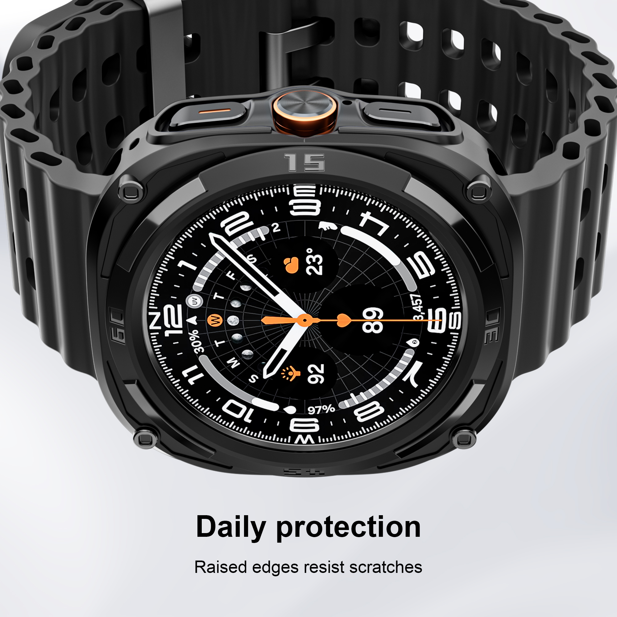 Case for Samsung Galaxy Watch  - مراجعة Samsung Smartwatch Ultra Accessories وسعره