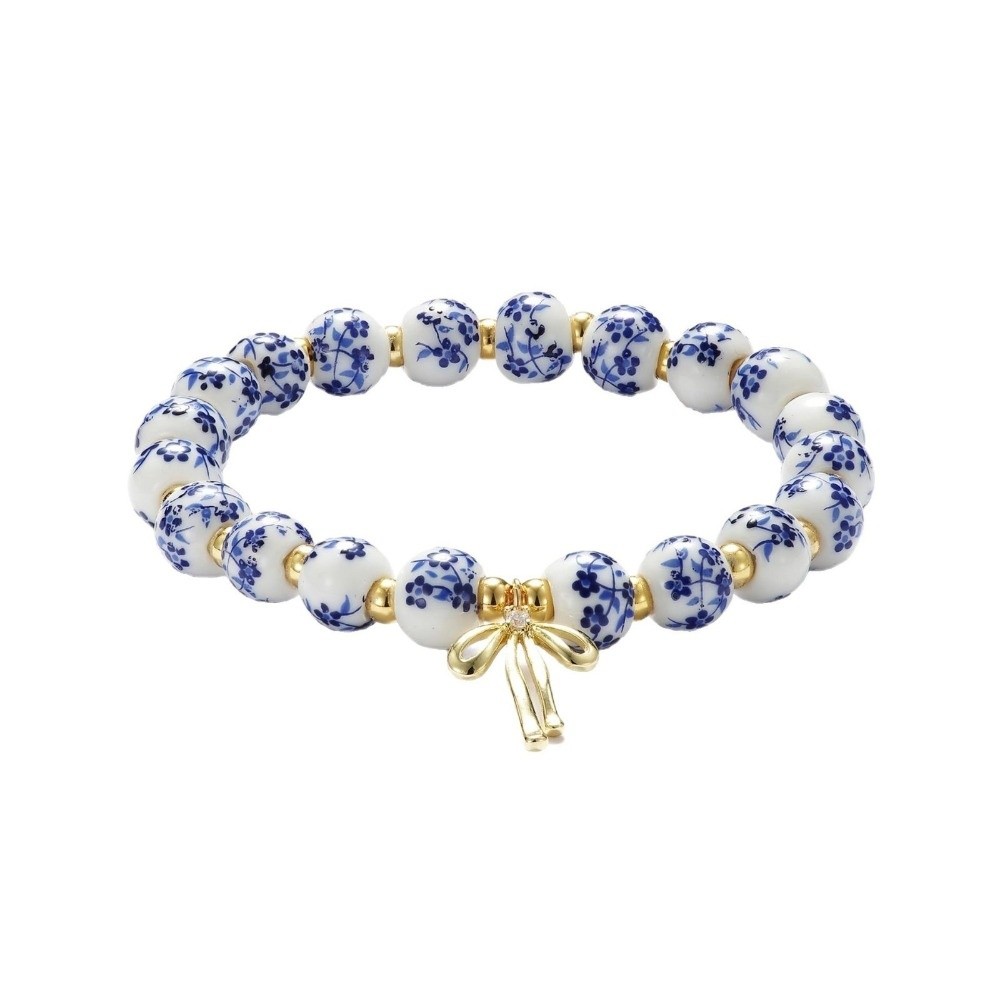 Chinese Style Blue and White P - مراجعة Ceramic Link Bracelet وسعره