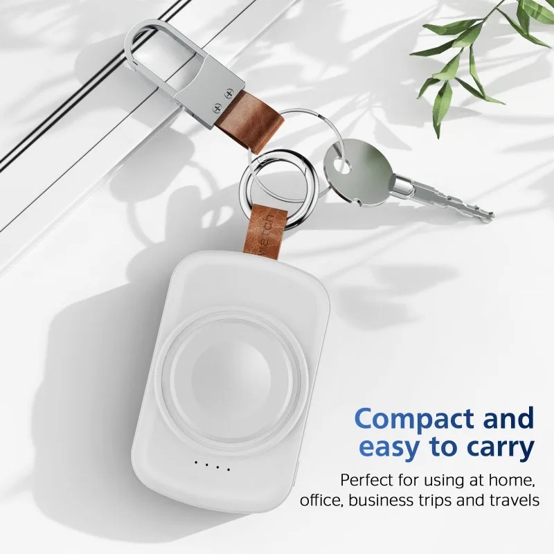 Portable 1800mAh Magnetic Wire - مراجعة Wireless Charger Watch وسعره