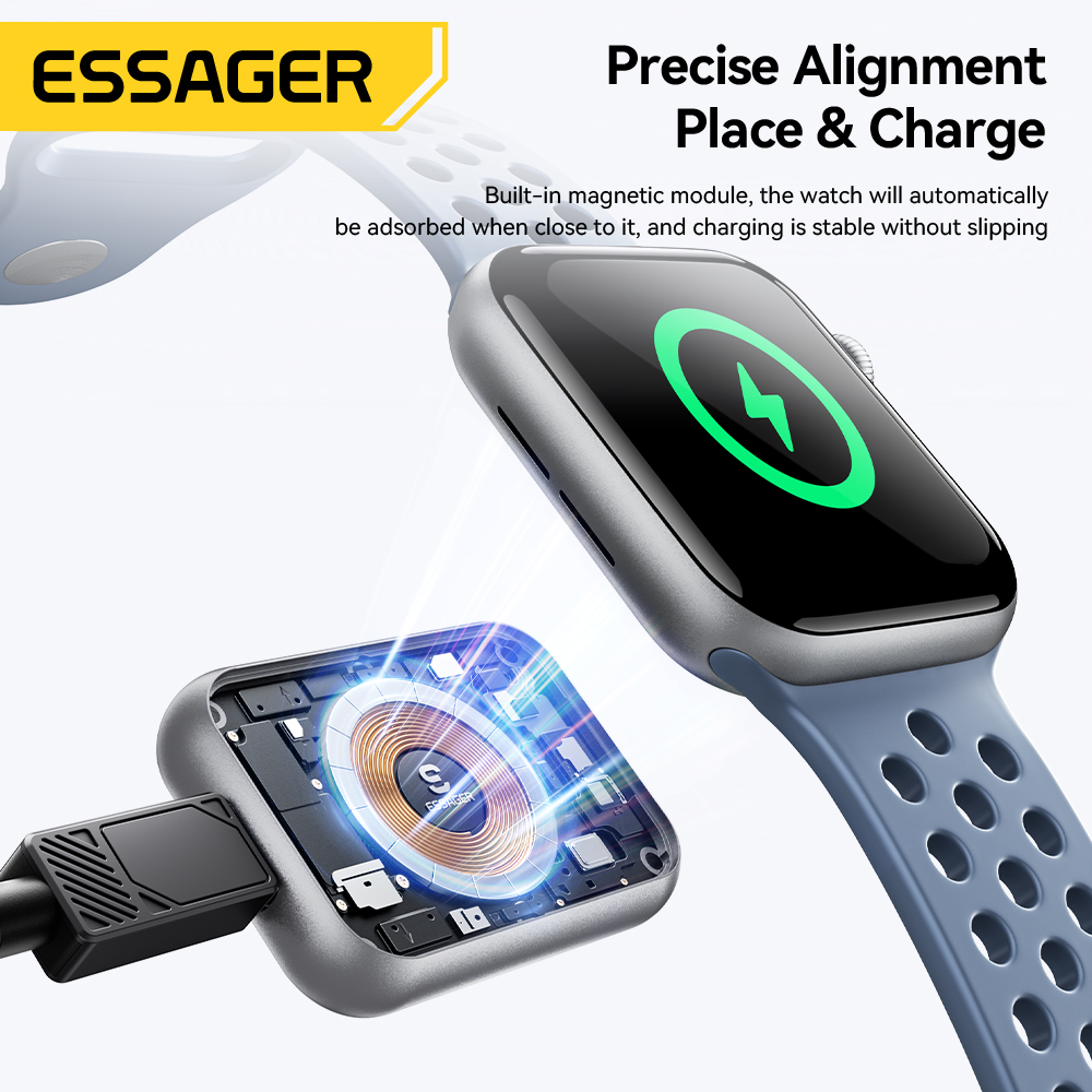 Essager 5W Magnetic Wireless C - مراجعة Wireless Charger Watch وسعره