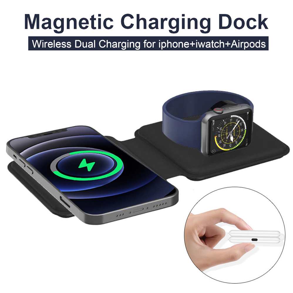 2IN1 Magnetic Wireless Charger - مراجعة Smartwatch X12 وسعره