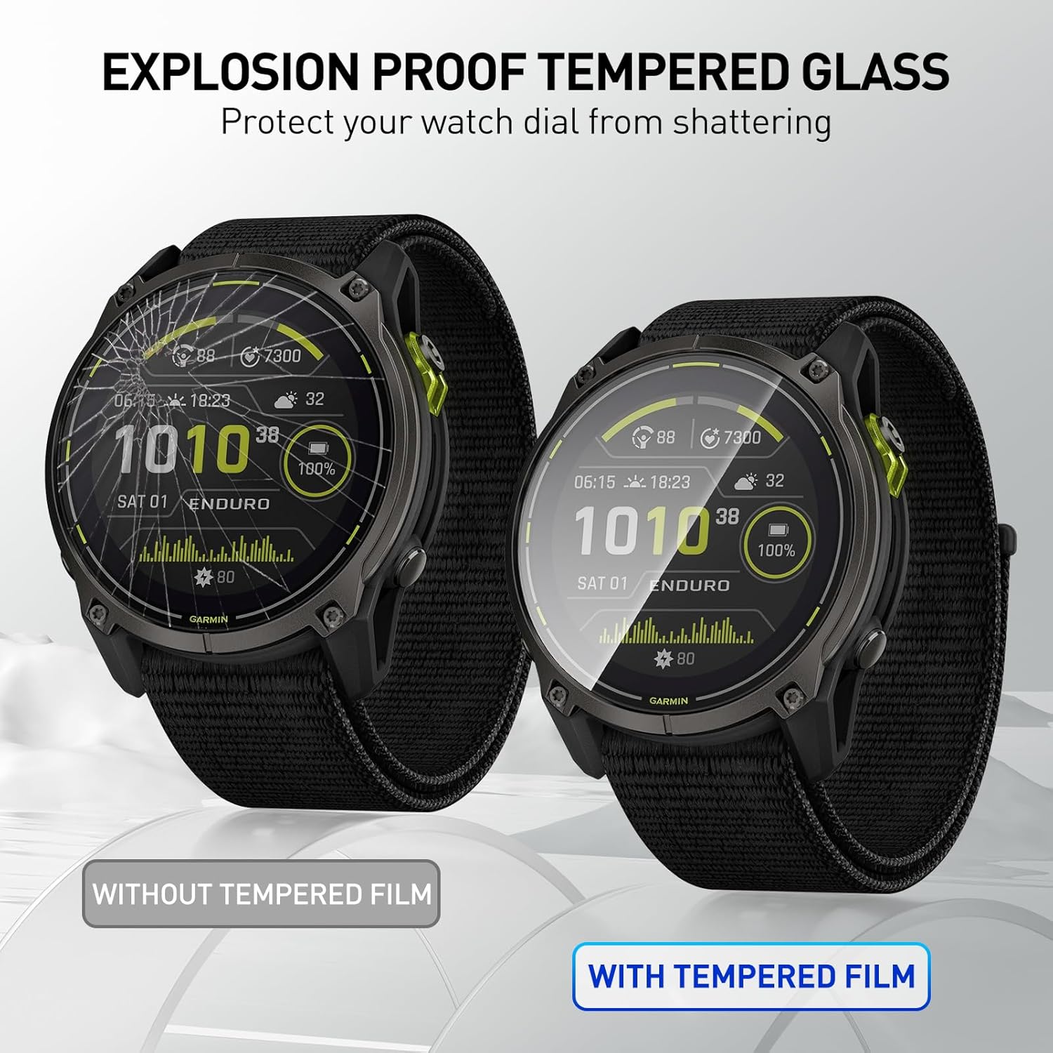 Tempered Glass Films For Garmi - مراجعة Garmin Smartwatch Accessories وسعره