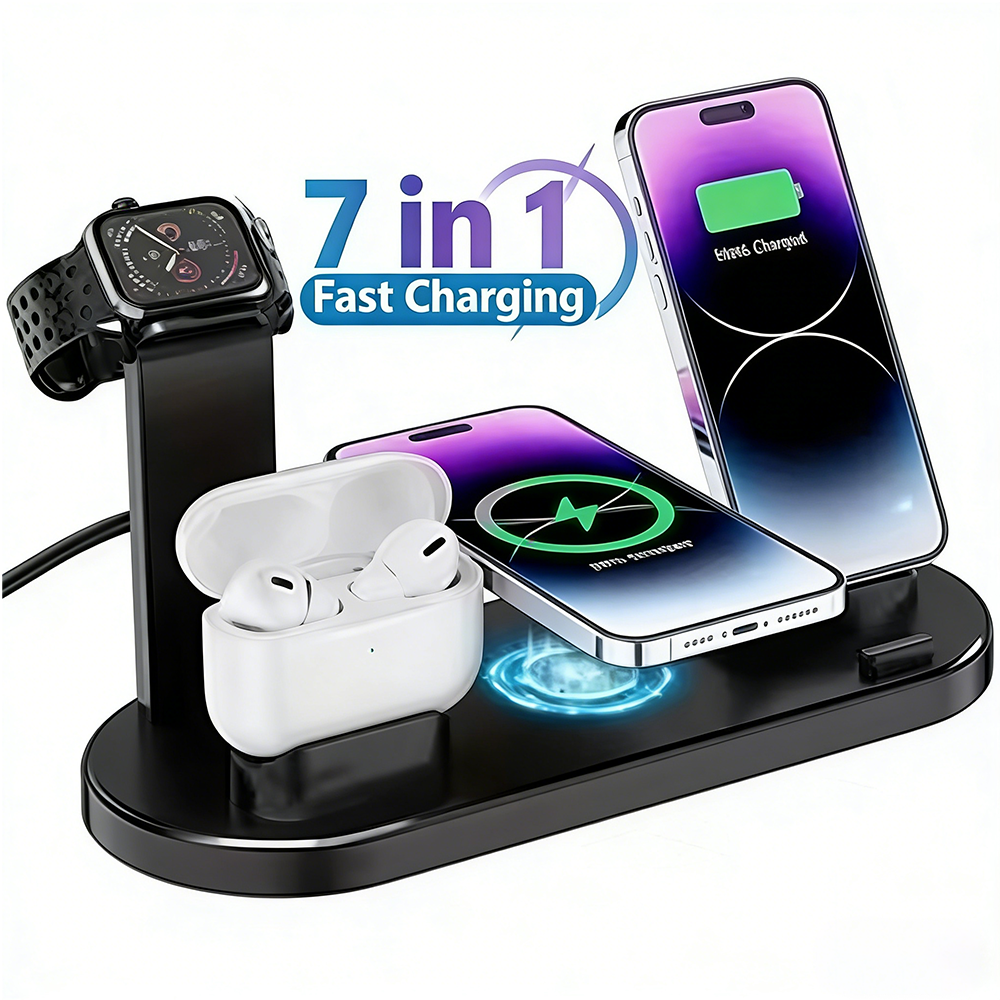 30W 7 in 1 Wireless Charger St - مراجعة Watch Charger Cable وسعره