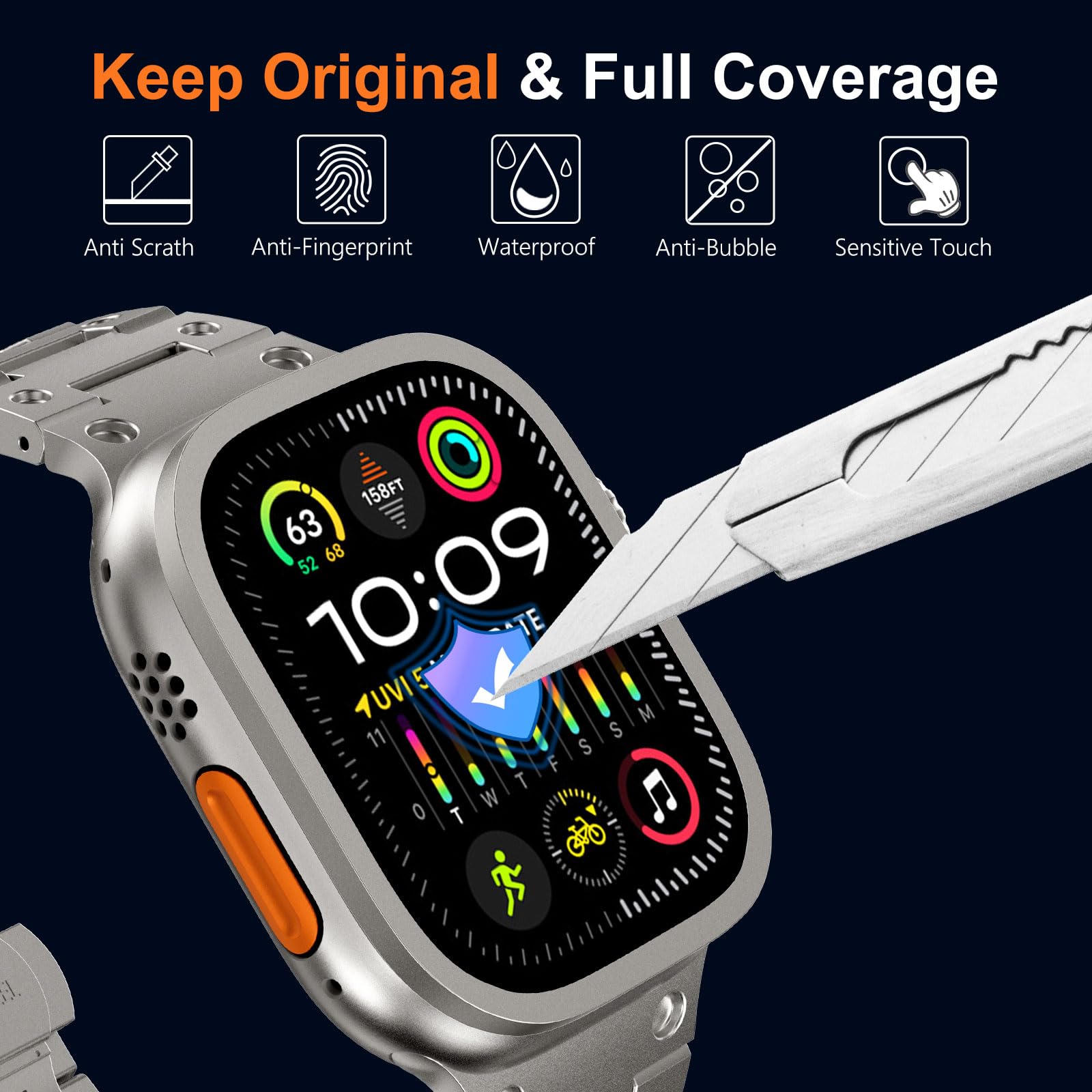 Tempered Glass for Apple Watch - مراجعة Watch Case Bumper وسعره
