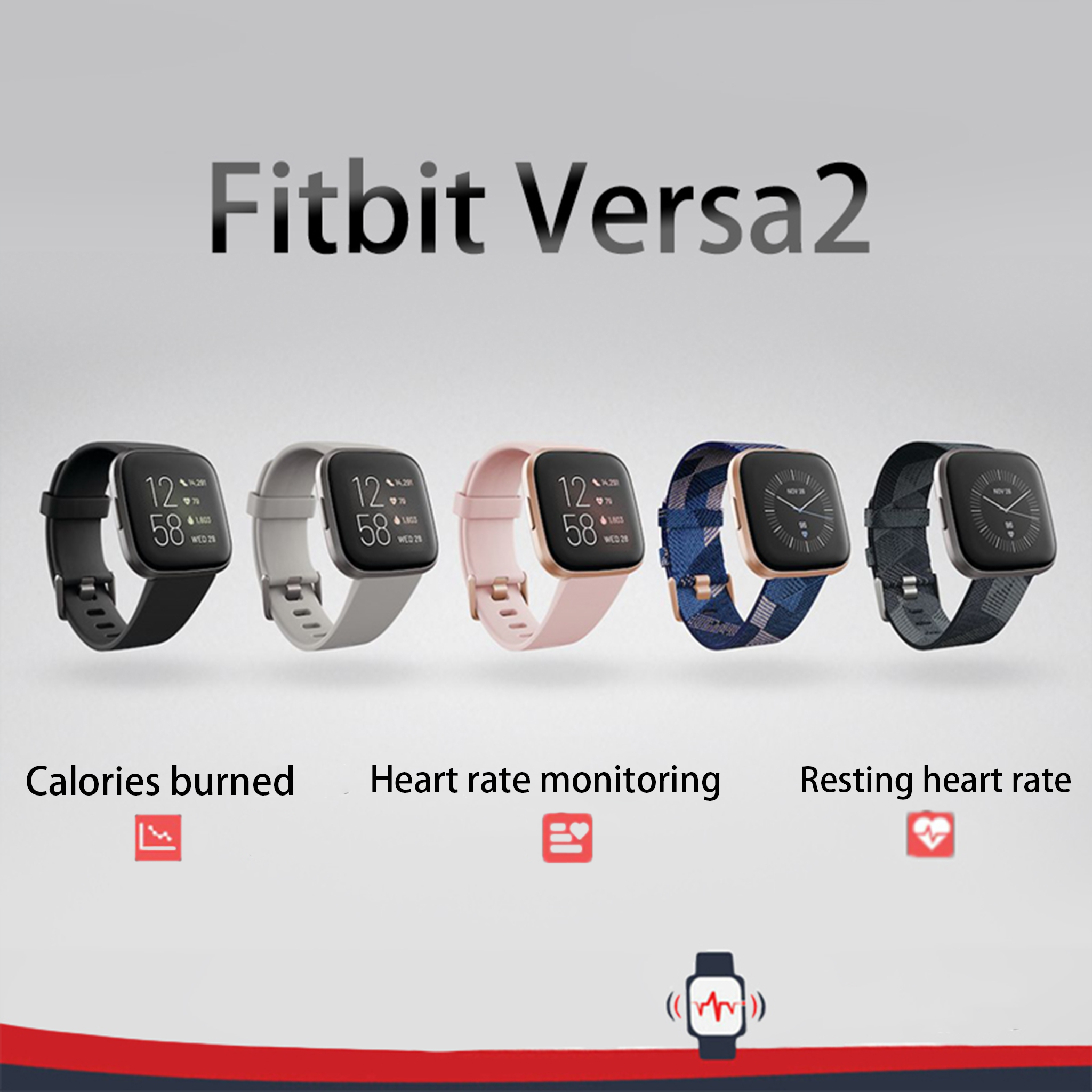 Fitbit Versa 2 Health and Fitn - مراجعة Smartwatch Face وسعره
