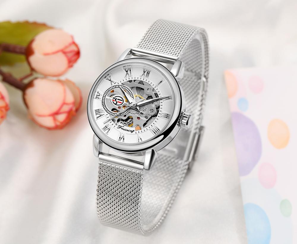 Reloj Mujer FORSINING Fashion  - مراجعة Stainless Mesh Band وسعره