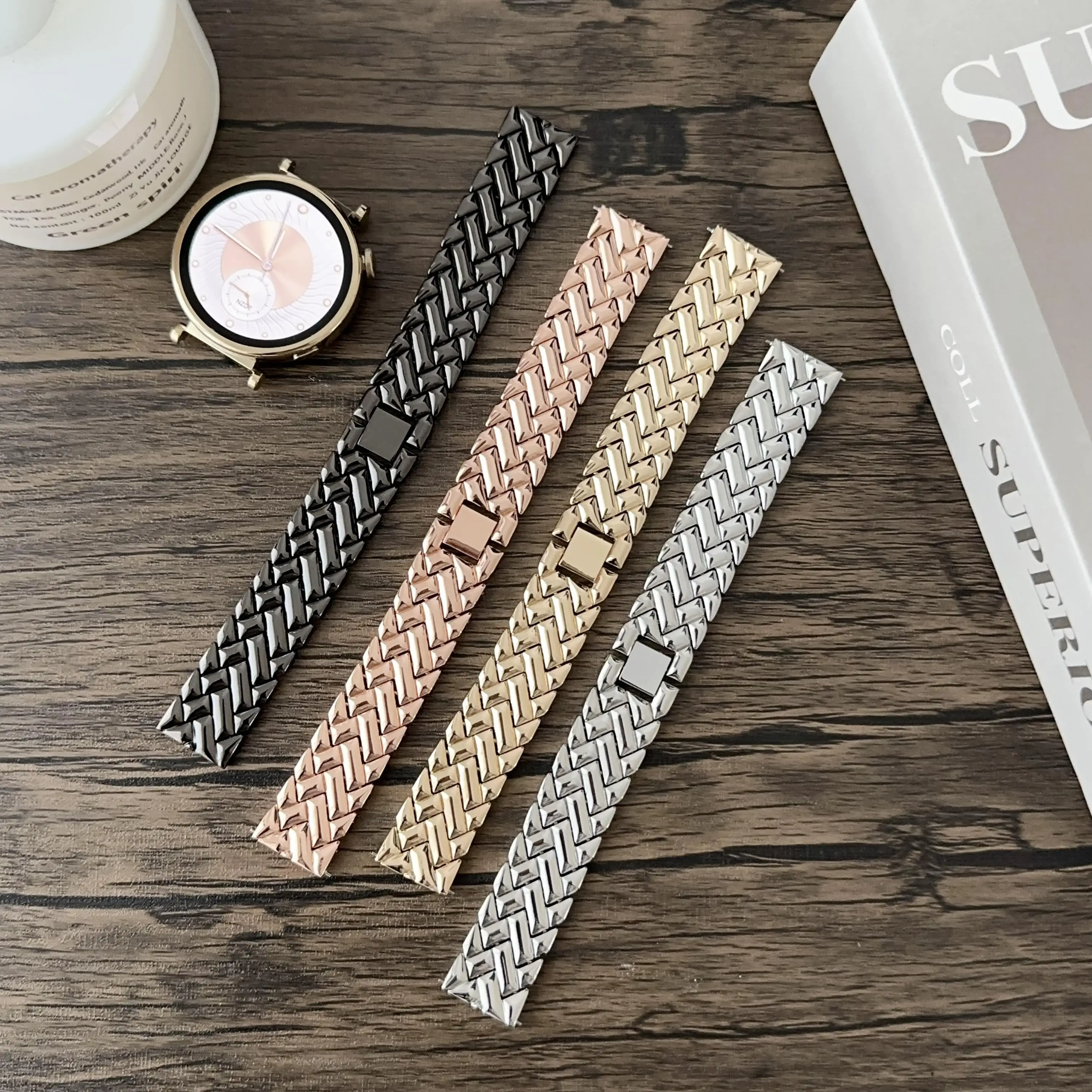 1pc 18mm V-shaped Stainless St - مراجعة Fossil Smartwatch Accessories وسعره