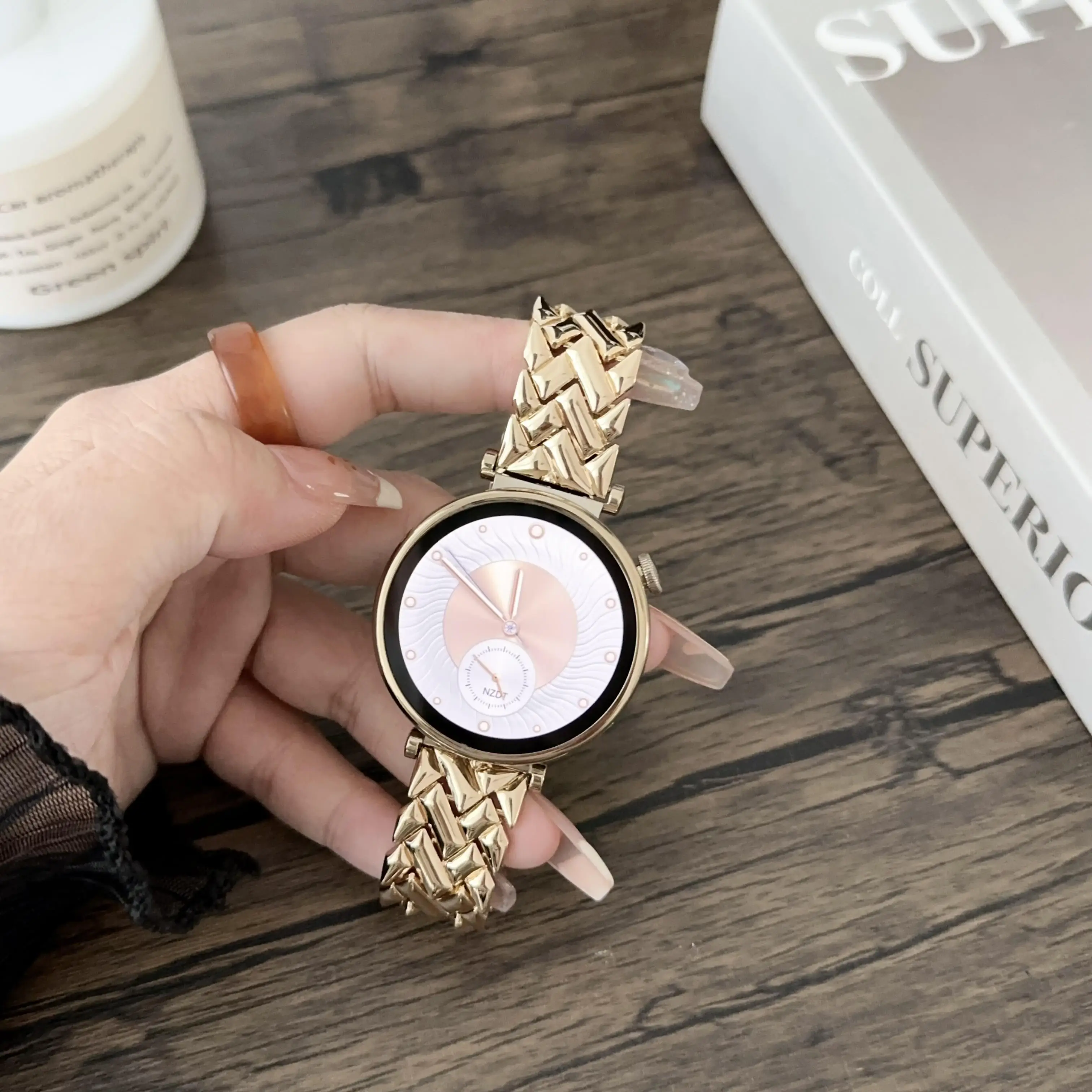 1pc 18mm V-shaped Stainless St - مراجعة Fossil Smartwatch Accessories وسعره