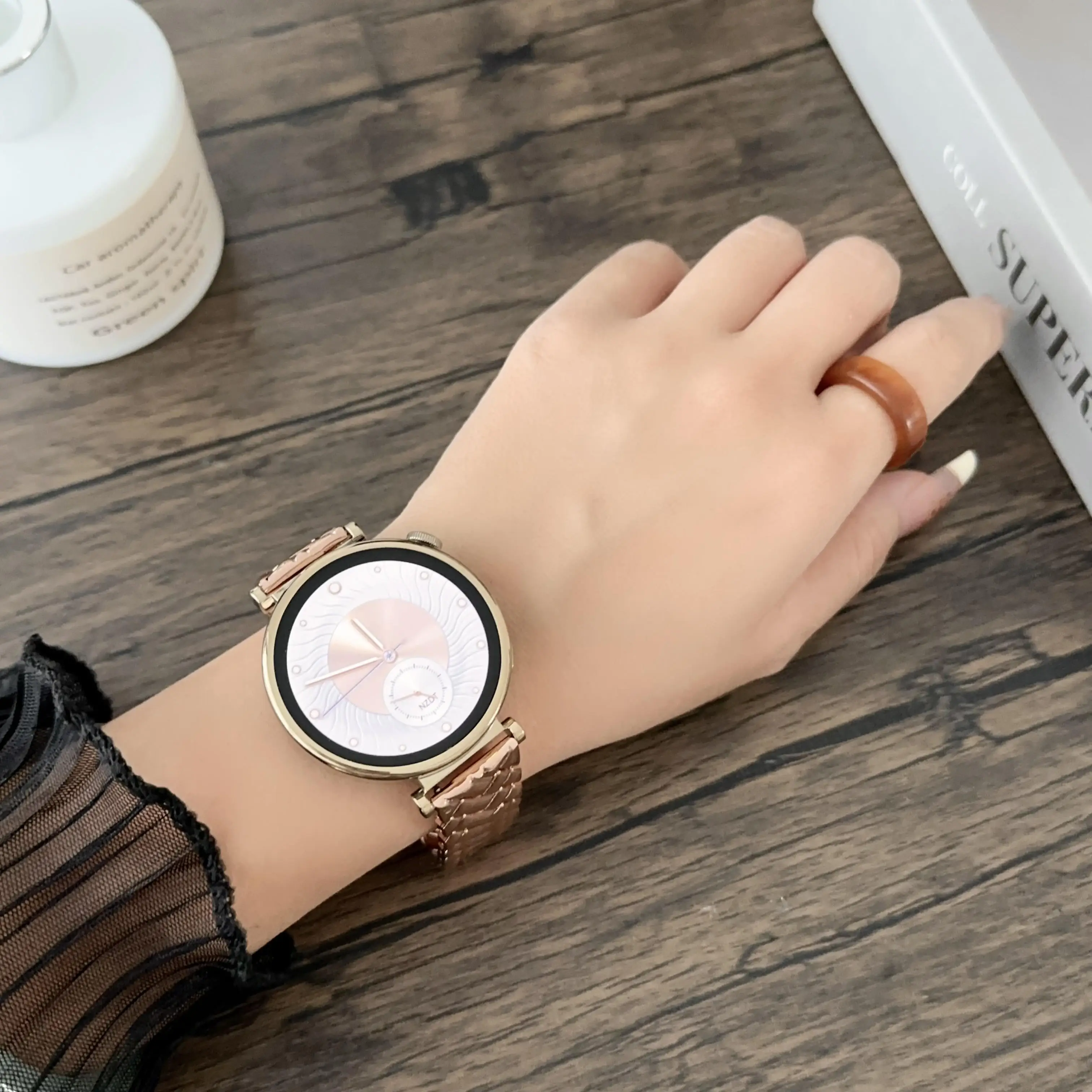 1pc 18mm V-shaped Stainless St - مراجعة Fossil Smartwatch Accessories وسعره