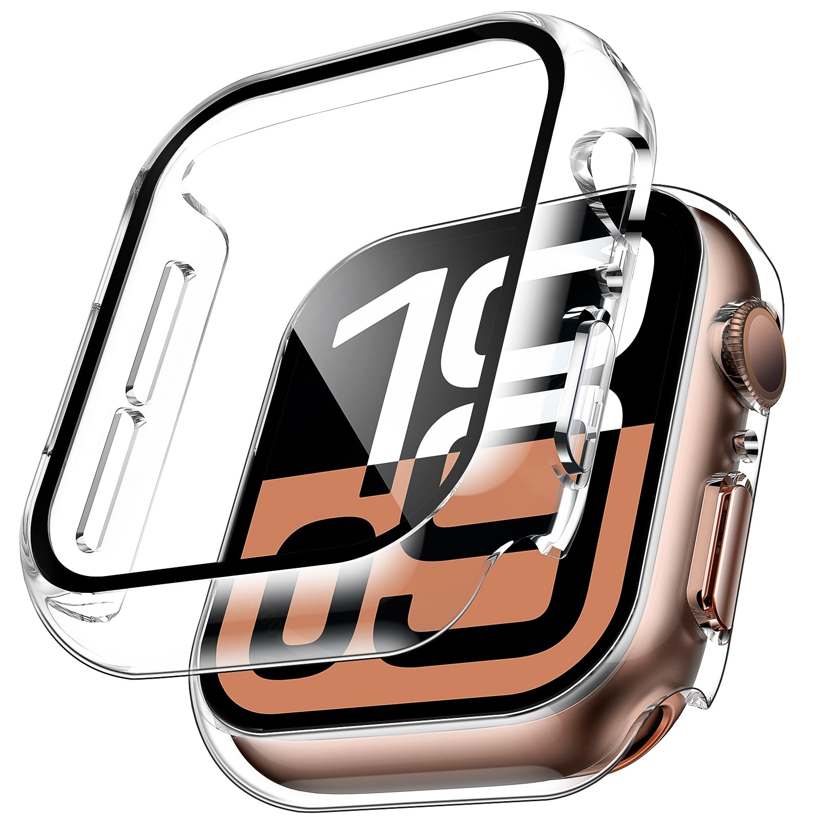 2pcs Tempered Glass Case For A - مراجعة Watch Case Bumper وسعره