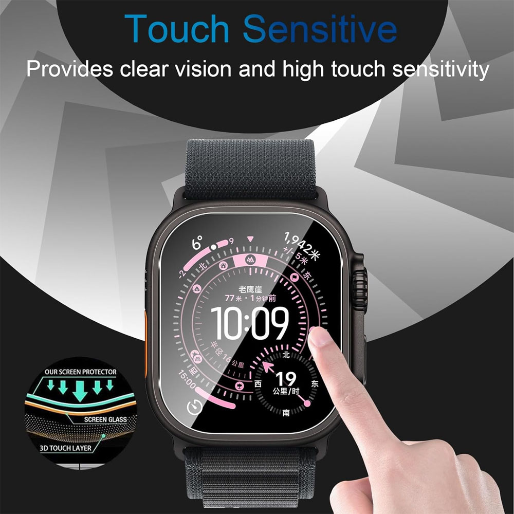 Tempered Glass For Apple Watch - مراجعة Watch Case Bumper وسعره
