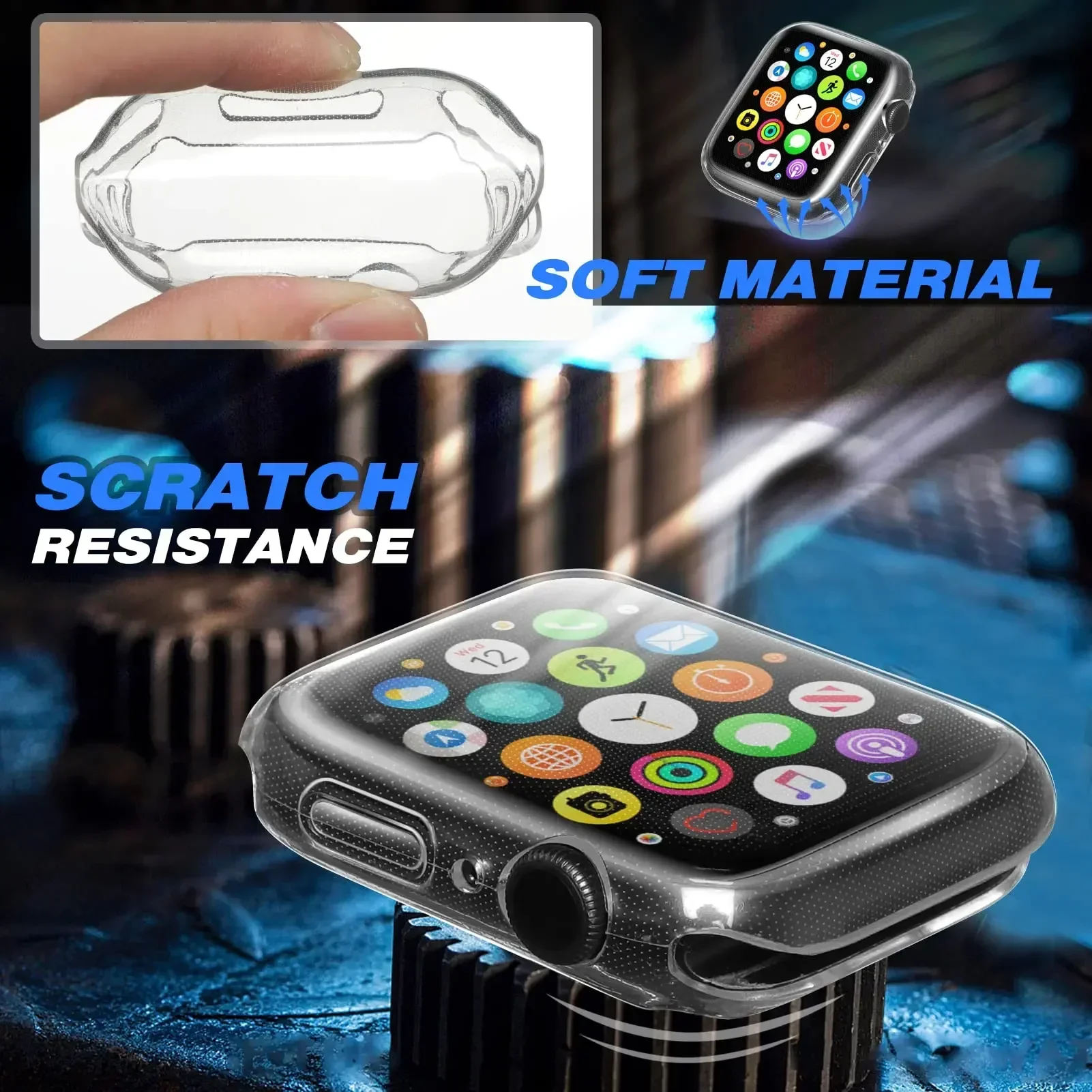 Cover For Apple Watch Case 44m - مراجعة Garmin Smartwatch Accessories وسعره
