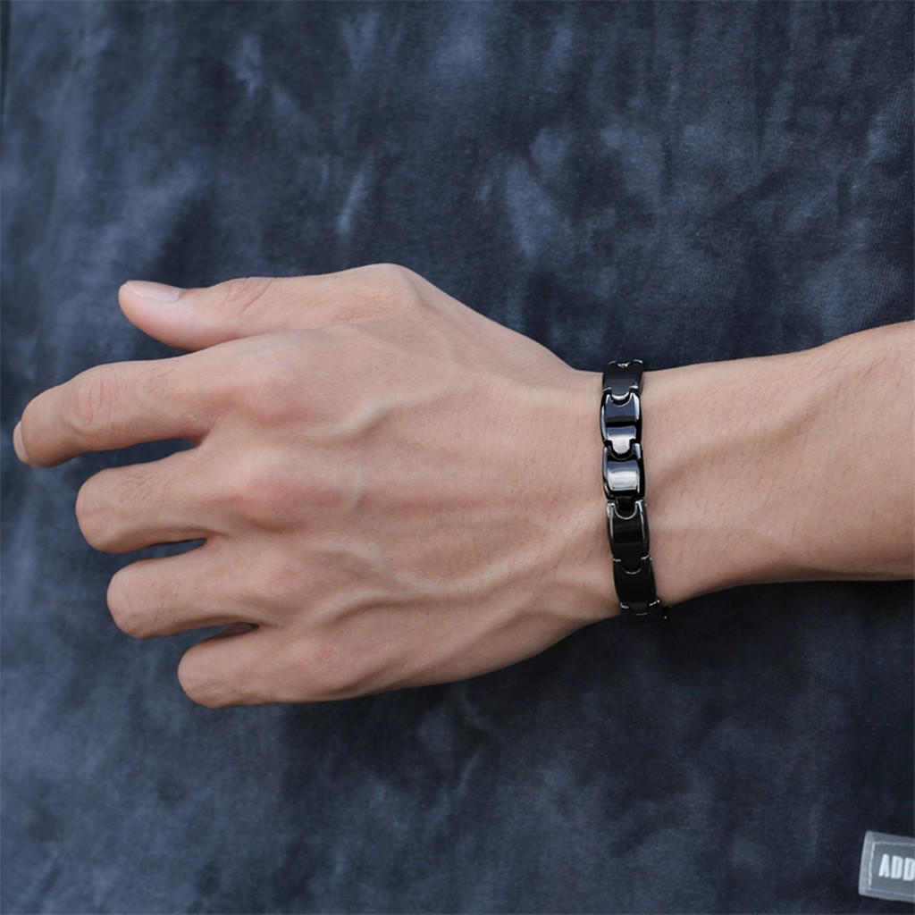 Aradoo Premium Ceramic Hematit - مراجعة Ceramic Link Bracelet وسعره