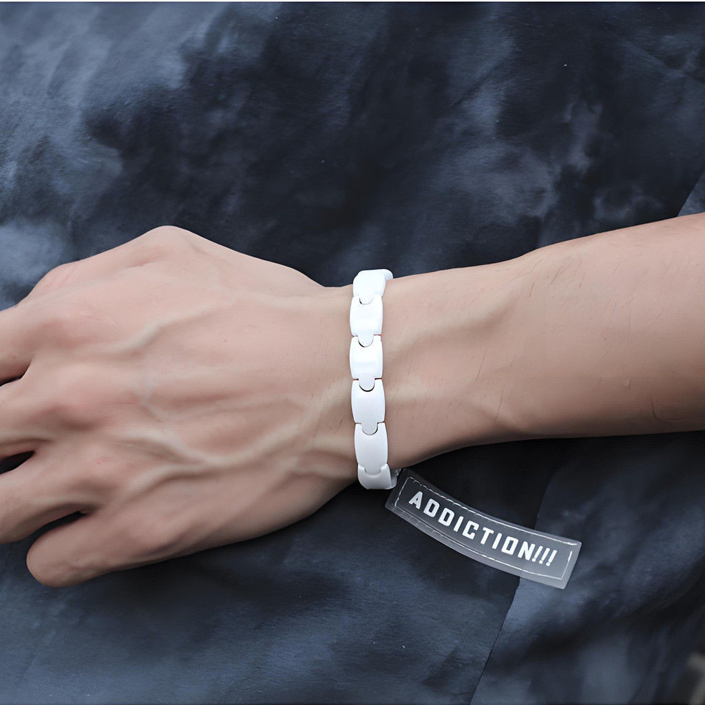 Aradoo Premium Ceramic Hematit - مراجعة Ceramic Link Bracelet وسعره