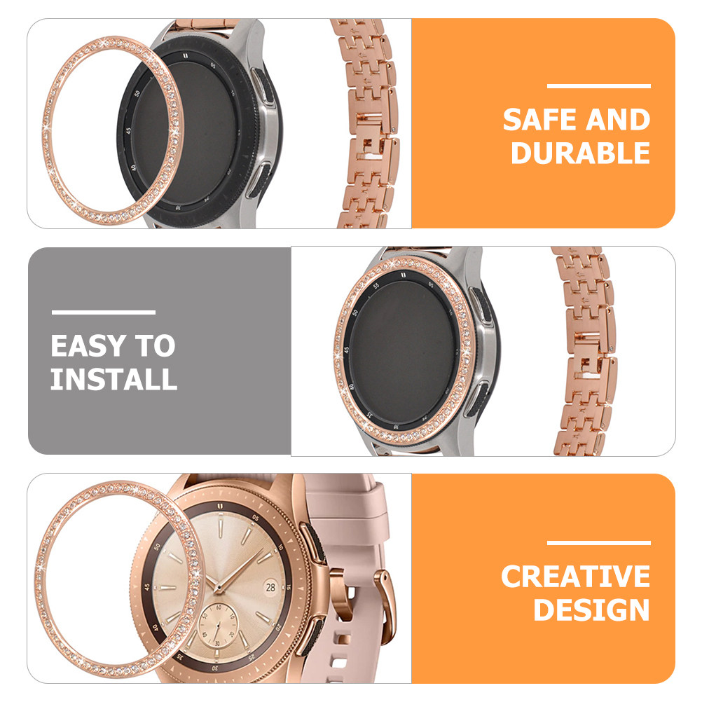 Shiny Metal Bling Watch Bezel  - مراجعة Smartwatch Watch Accessories وسعره