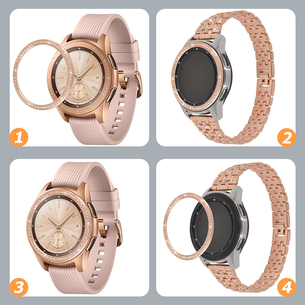 Shiny Metal Bling Watch Bezel  - مراجعة Smartwatch Watch Accessories وسعره