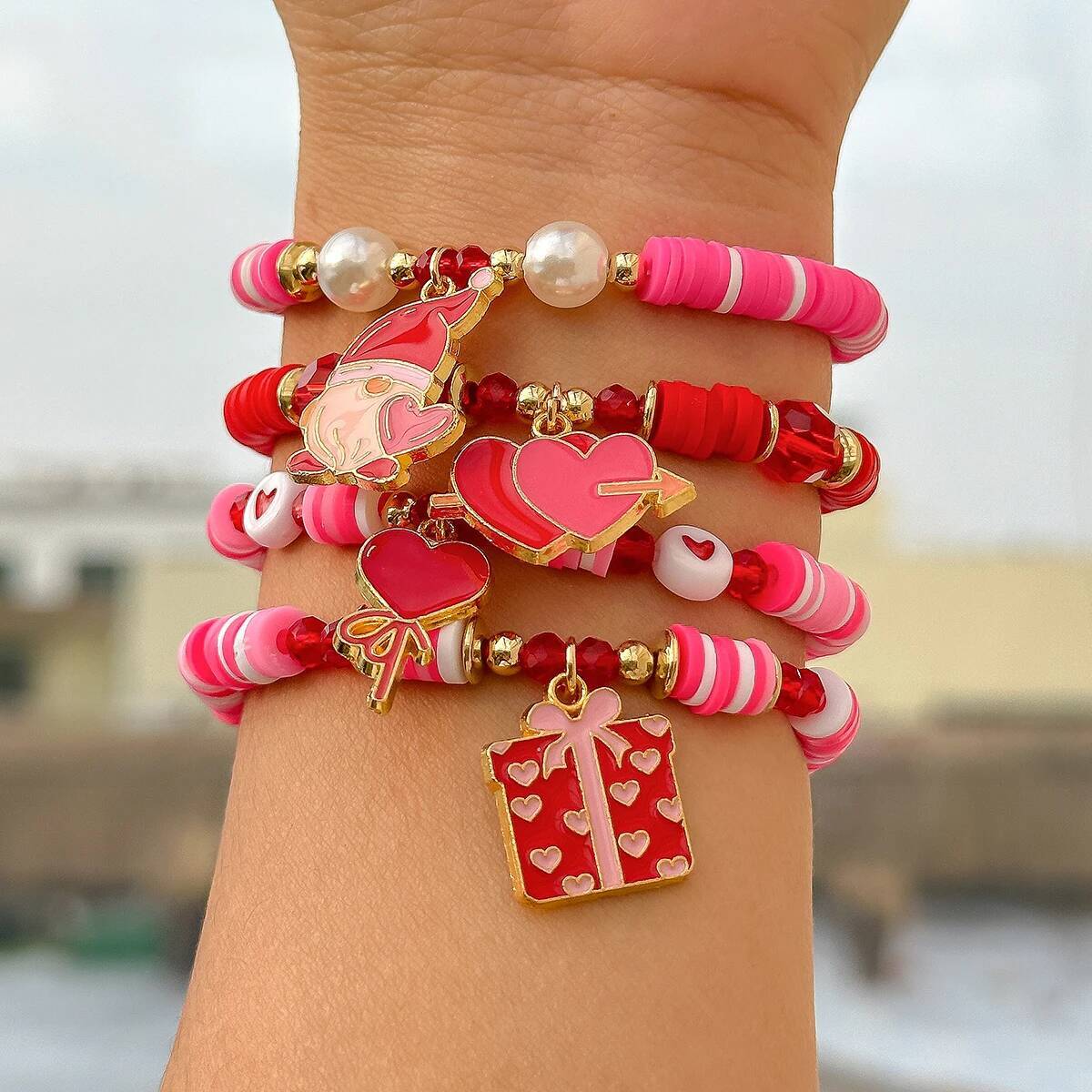 Salircon 4Pcs/Set Bohemia Soft - مراجعة Ceramic Link Bracelet وسعره