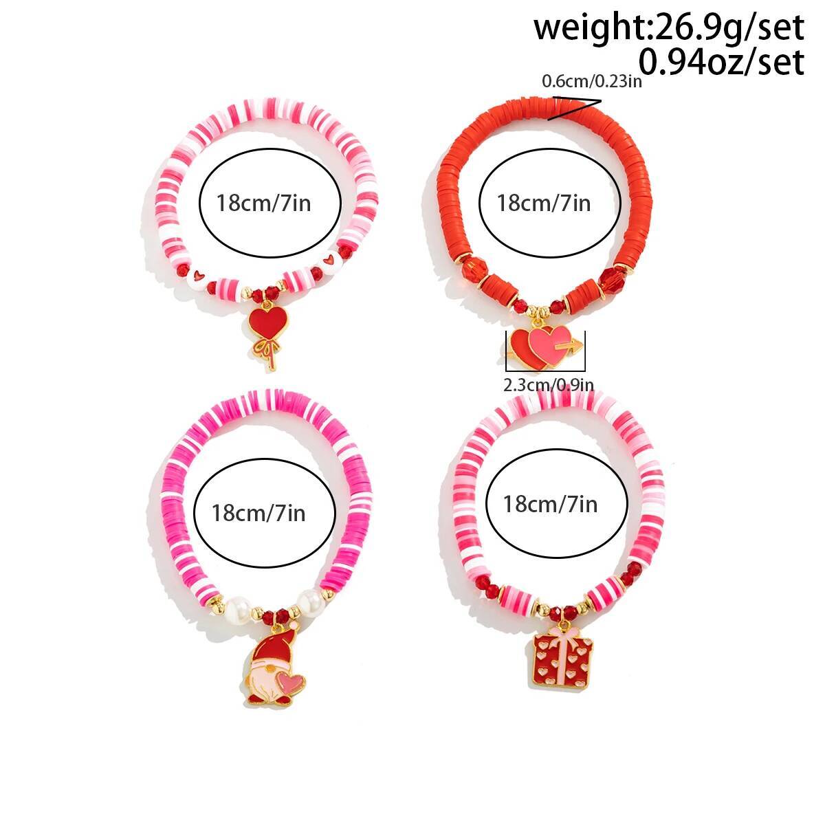 Salircon 4Pcs/Set Bohemia Soft - مراجعة Ceramic Link Bracelet وسعره