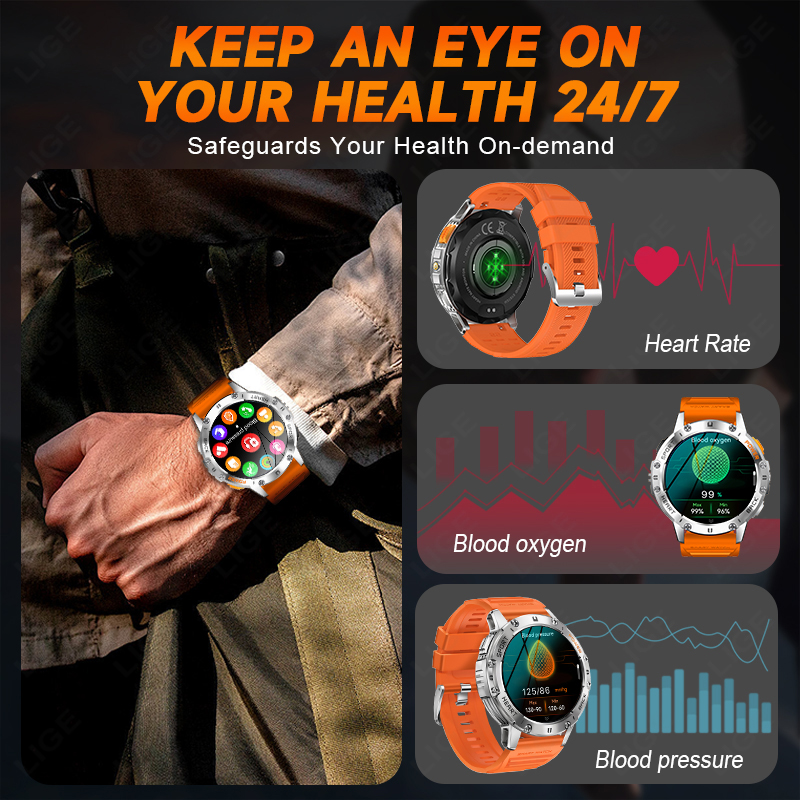 LIGE 1.43 Inch AMOLED Screen B - مراجعة Smartwatch Face وسعره