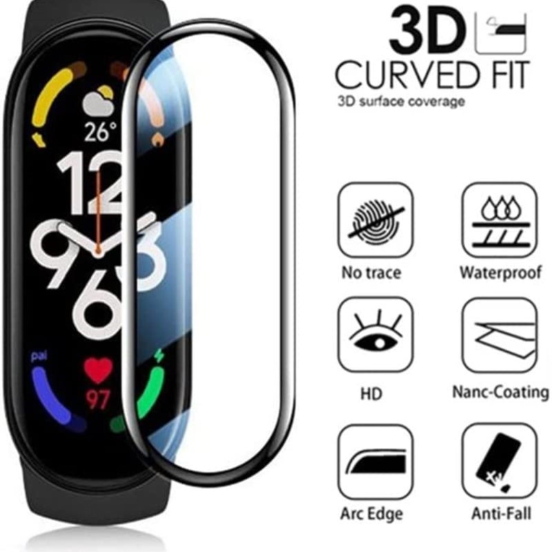 3D Full Screen Protector For X - مراجعة Smartwatch Band Accessories وسعره